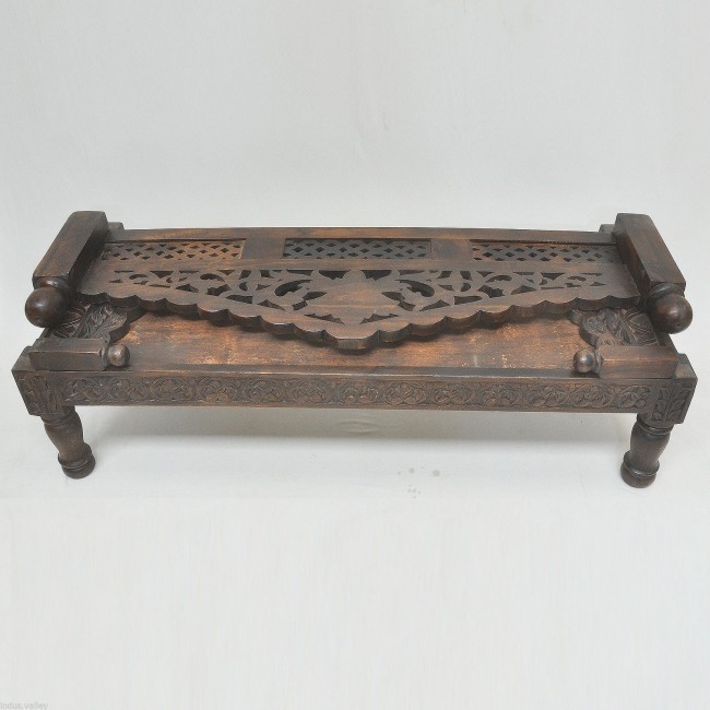 SILAW Hand Carved Daybed Chocolate