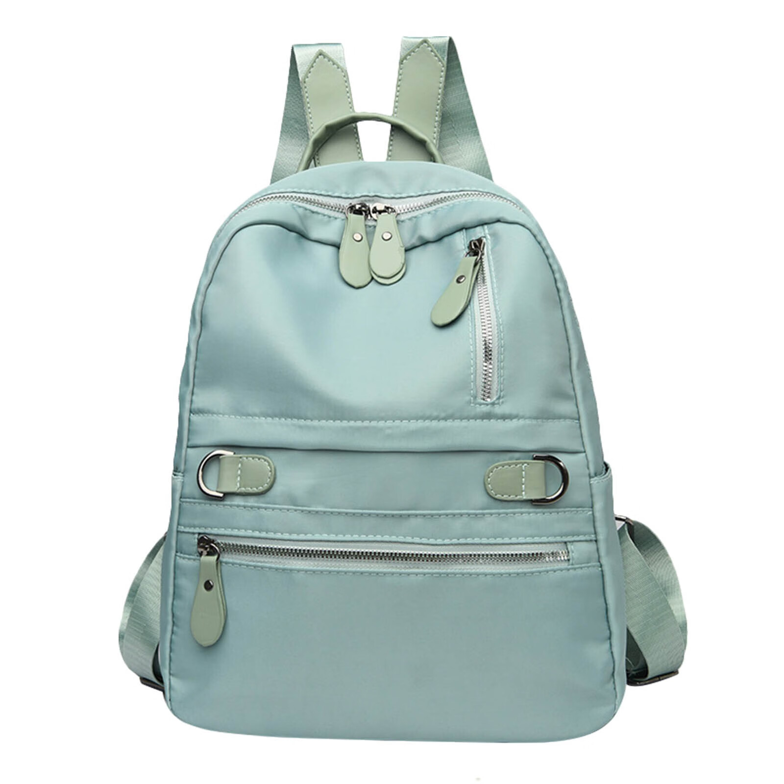 Backpacks for School Male Female Students Solid Color Backpack Outdoor Leisure Campus Backpack Youth Fashion Simple Schoolbag Green