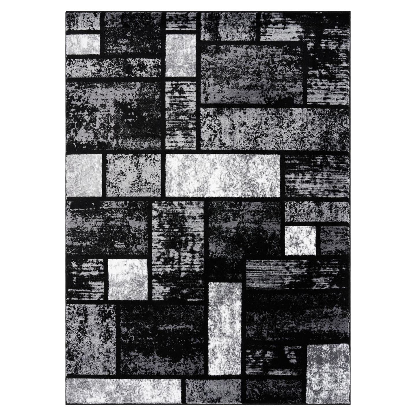 Luxe Weavers 1007 Gray Geometric Modern Area Rug 8x10