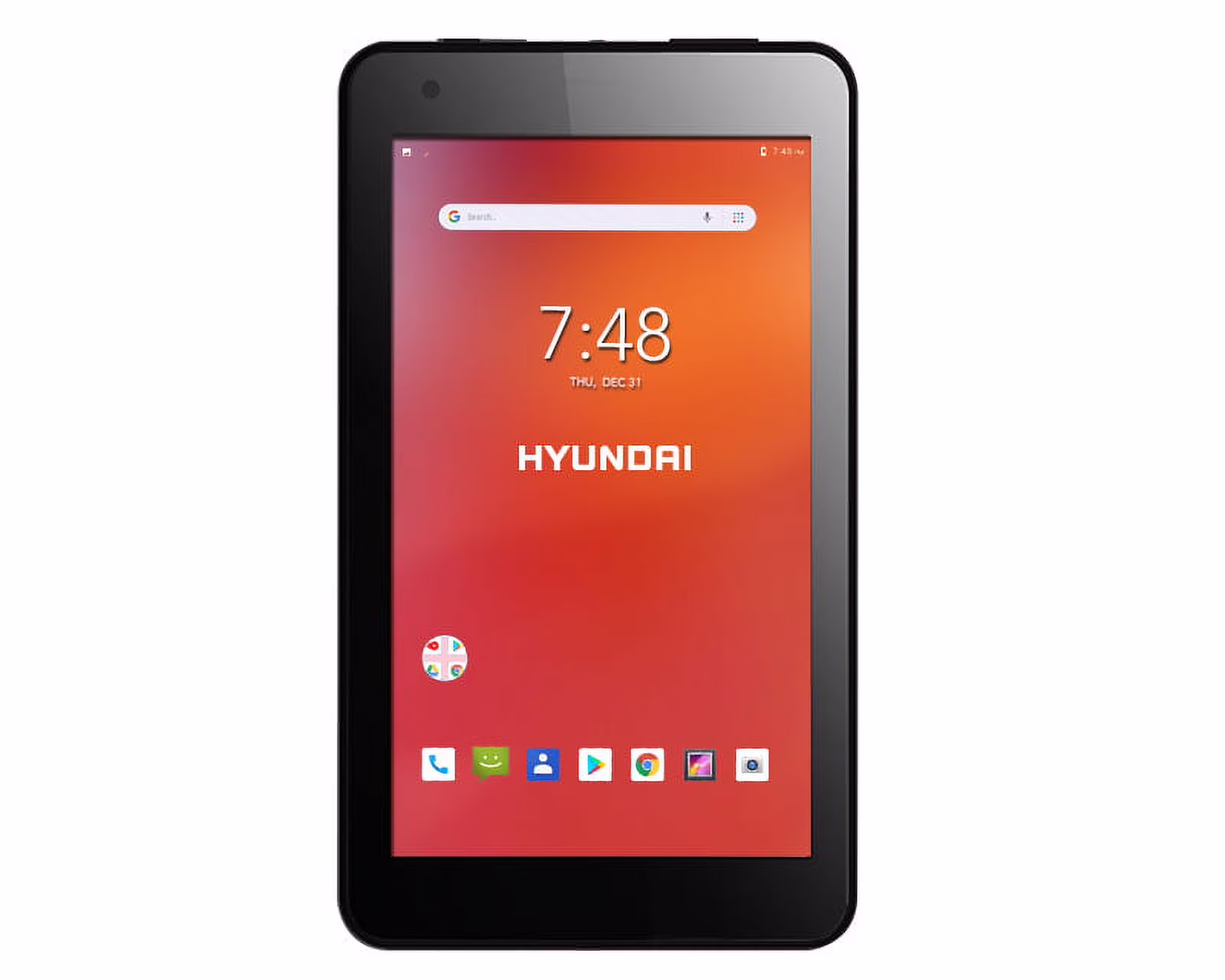 Hyundai Koral 7W4X 7” Tablet, 16GB Storage, Quad Core, WiFi, Dual Cameras, Rubber Coating, Android 9.0, Black