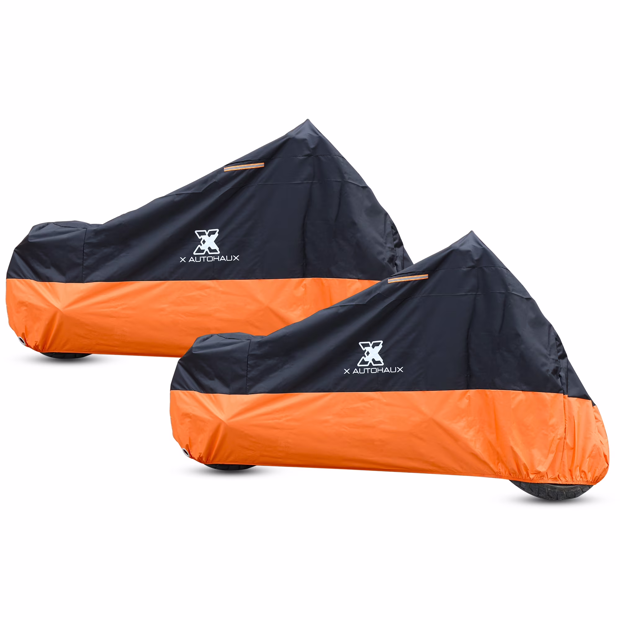 2pcs 210D Oxford Outdoor Waterproof Rain Dust UV Protector Motorcycle Cover XXL