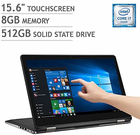 Dell Inspiron 2-in-1 15.6 UHD TOUCH i7-6500U 8 512GB SSD i7568-6200BLK-PUS