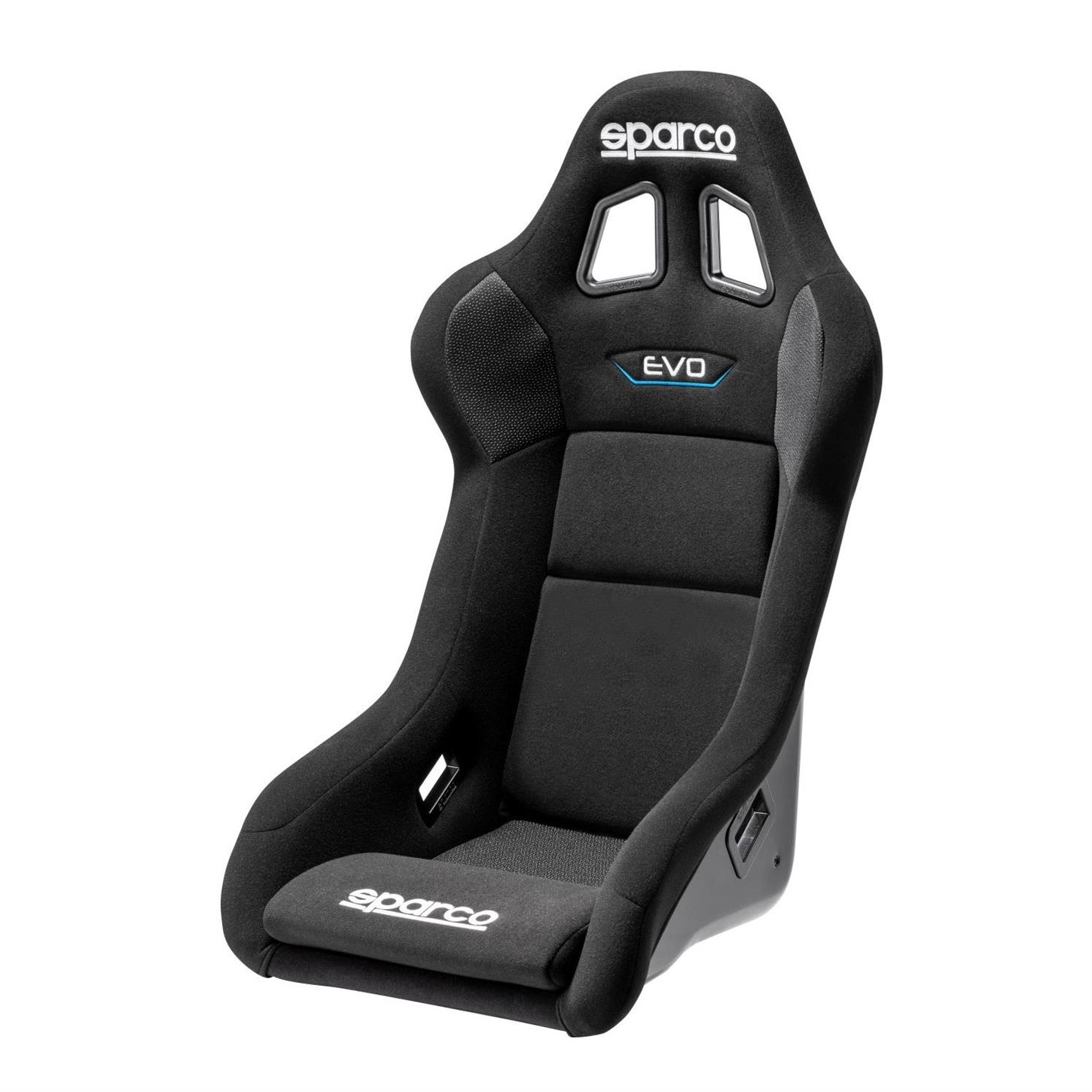 Sparco 008007RNR Evo QRT Competition Seat, Medium, Black, Cloth