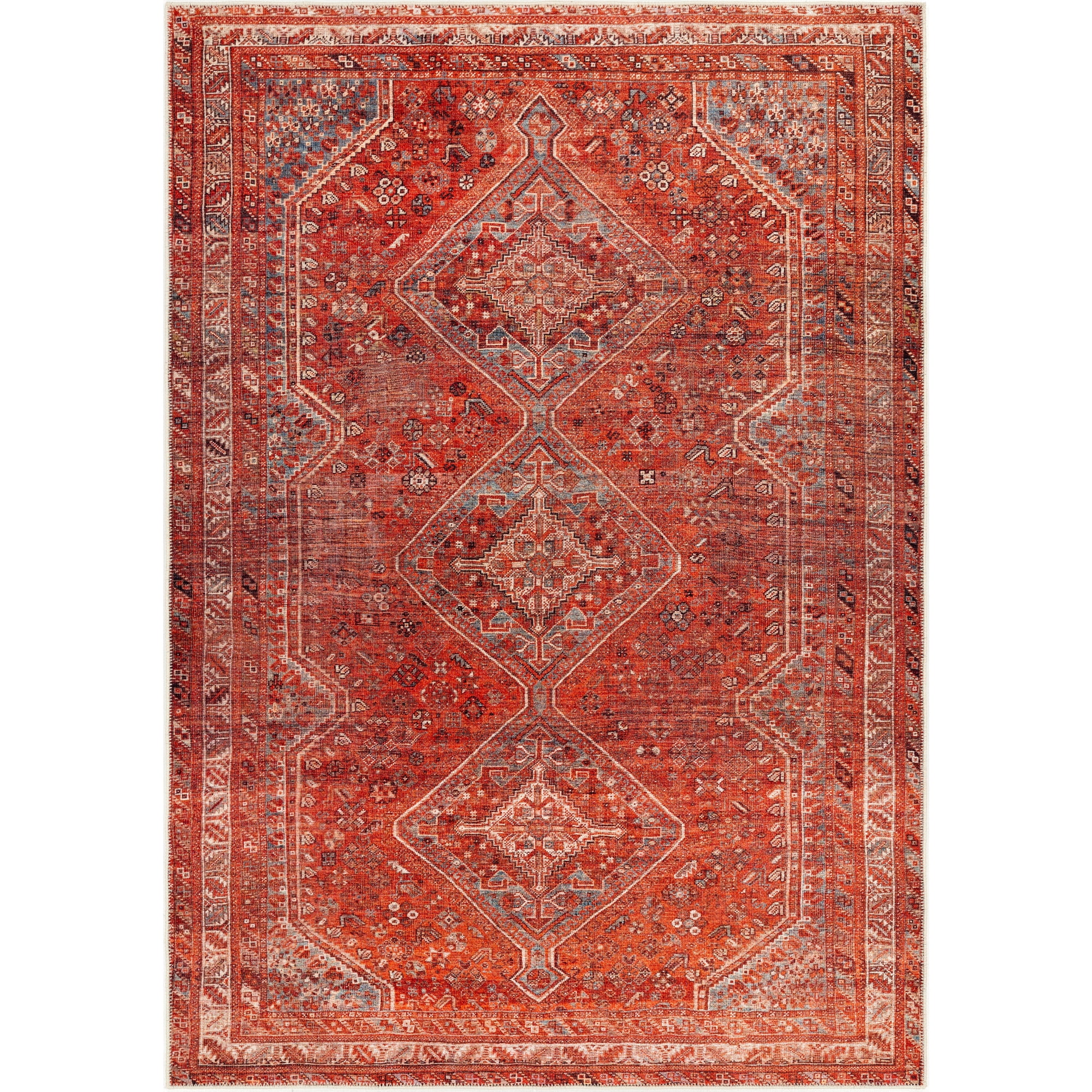 Artistic Weavers Chay Orange 8 ft. 10 in. x 12 ft. Indoor Machine Washable Area Rug