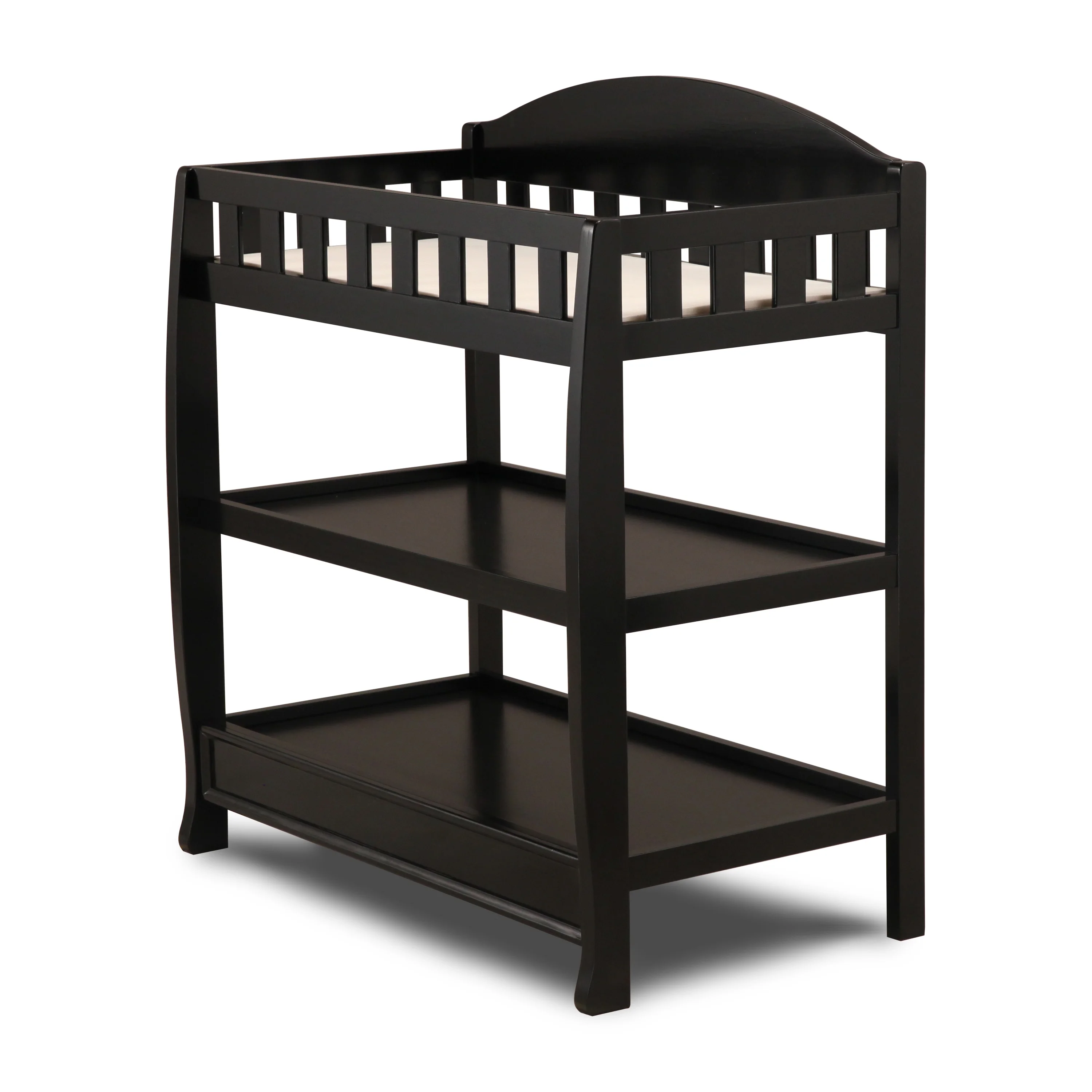 Delta Children Wilmington Changing Table with Pad, Black