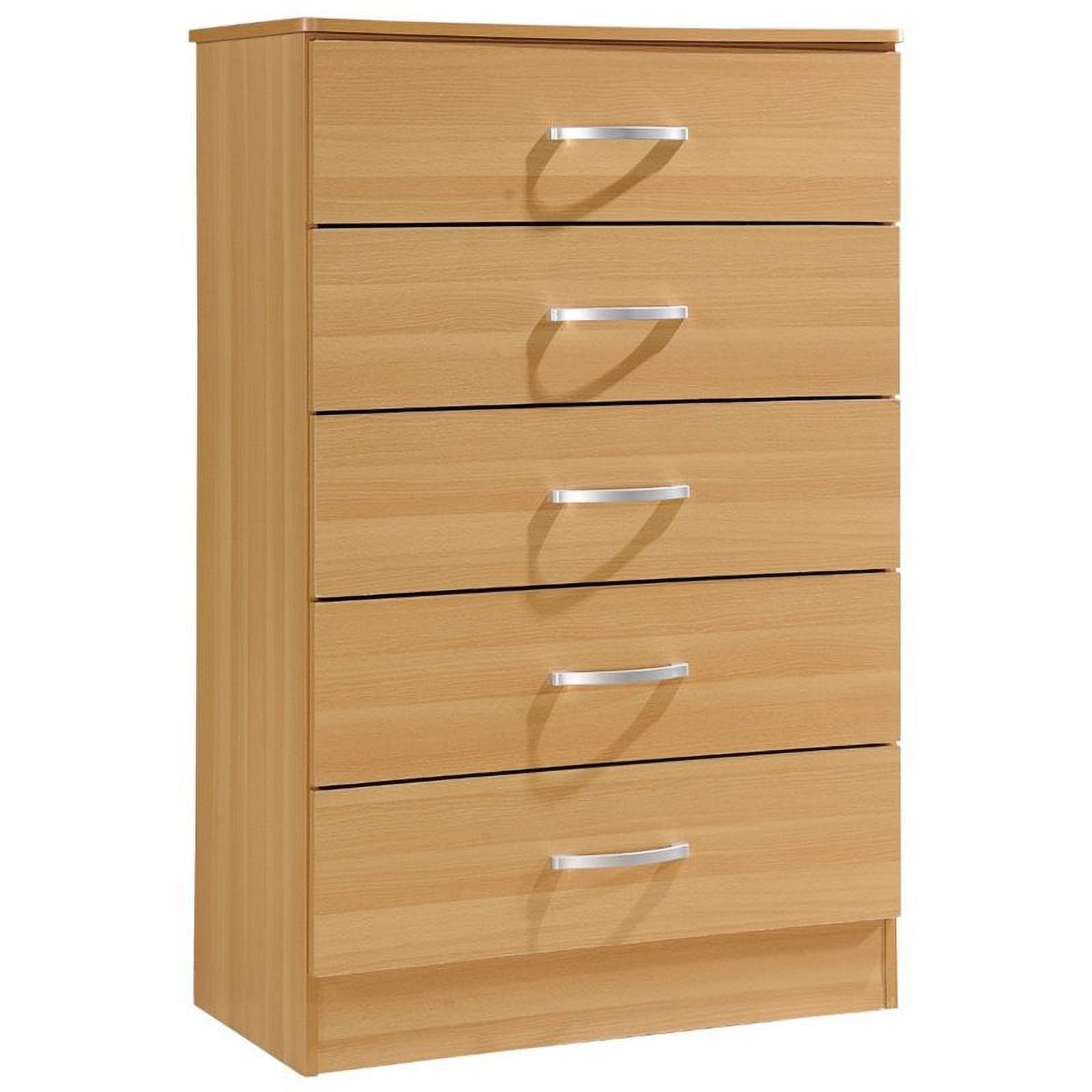 Pemberly Row 5 Drawer Chest in Beech
