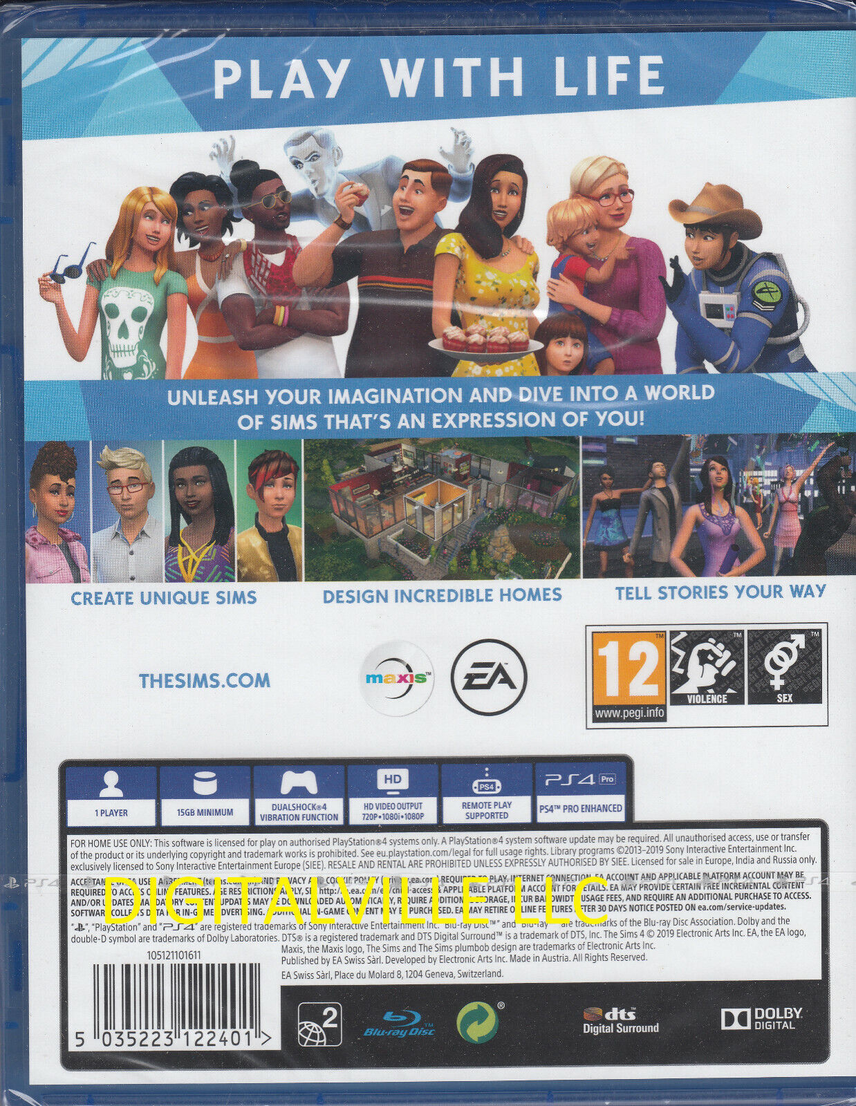 The Sims 4 PS4 Sony PlayStation 4 Brand New Factory Sealed