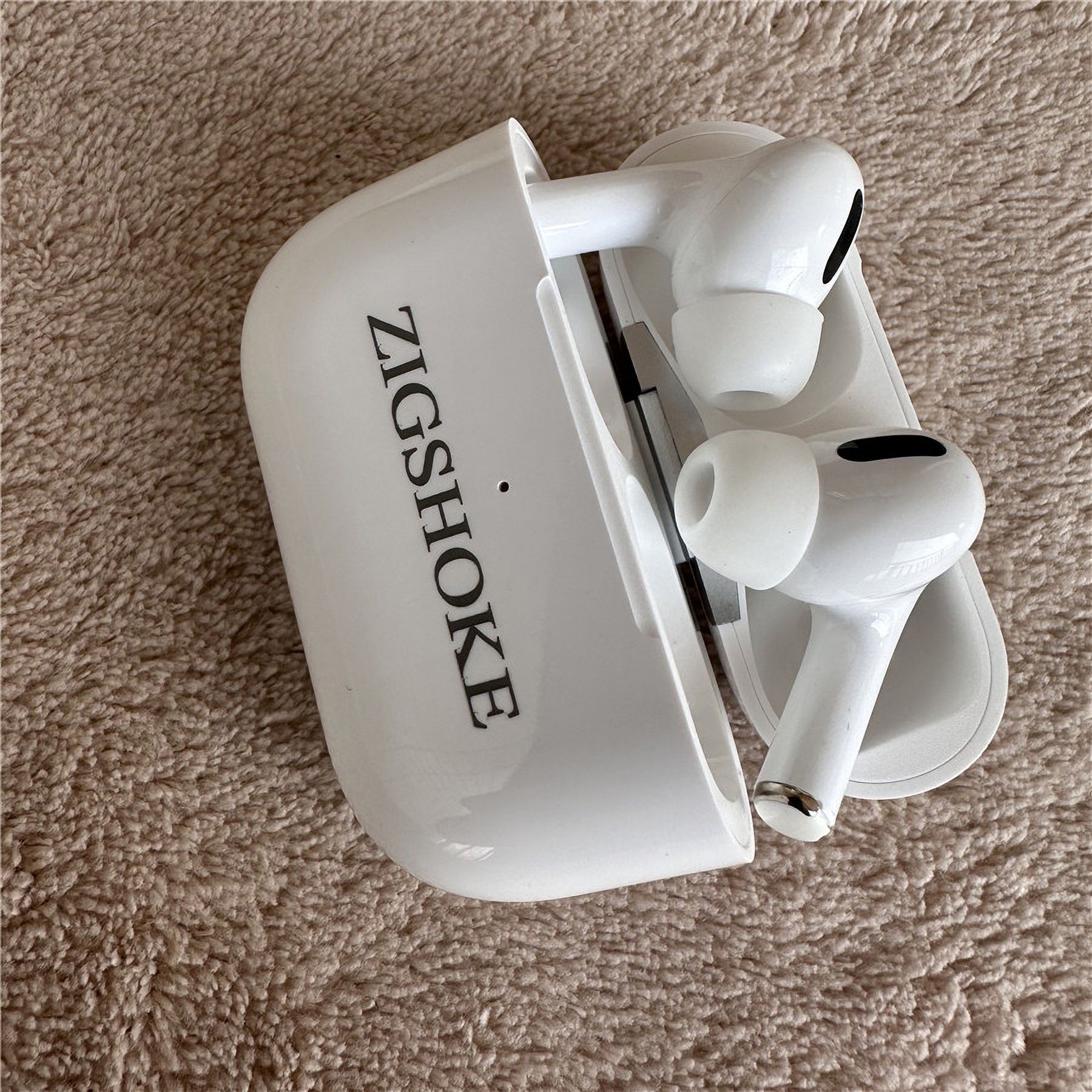 ZIGSHOKE Wireless Earbuds Bluetooth Headphones Touch Control with Wireless Charging Case IPX8 Waterproof