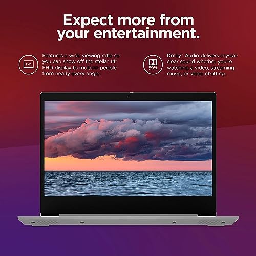 Lenovo IdeaPad 3 Business Laptop, 14 Inch FHD Screen, Intel Core i5-1135G7, 12GB RAM, 256GB SSD, Windows 11 Pro, HDMI, Webcam, Platinum Grey, PCM