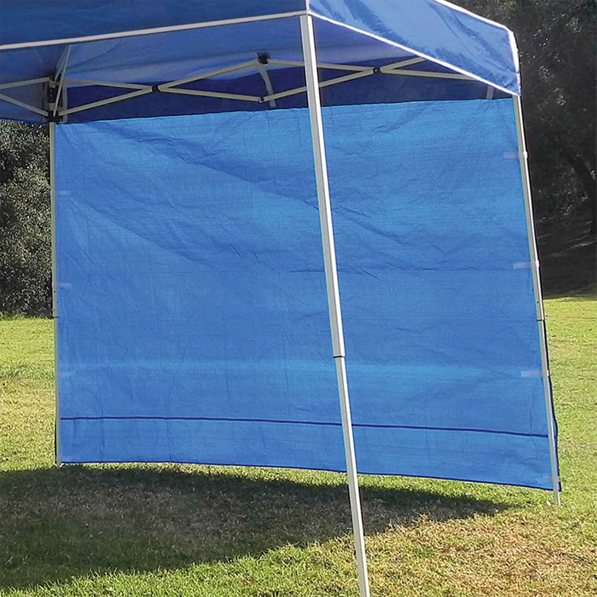 Z-Shade 10x10 Foot Everest Pop Up Shade Canopy w/ Taffeta Attachment, Blue
