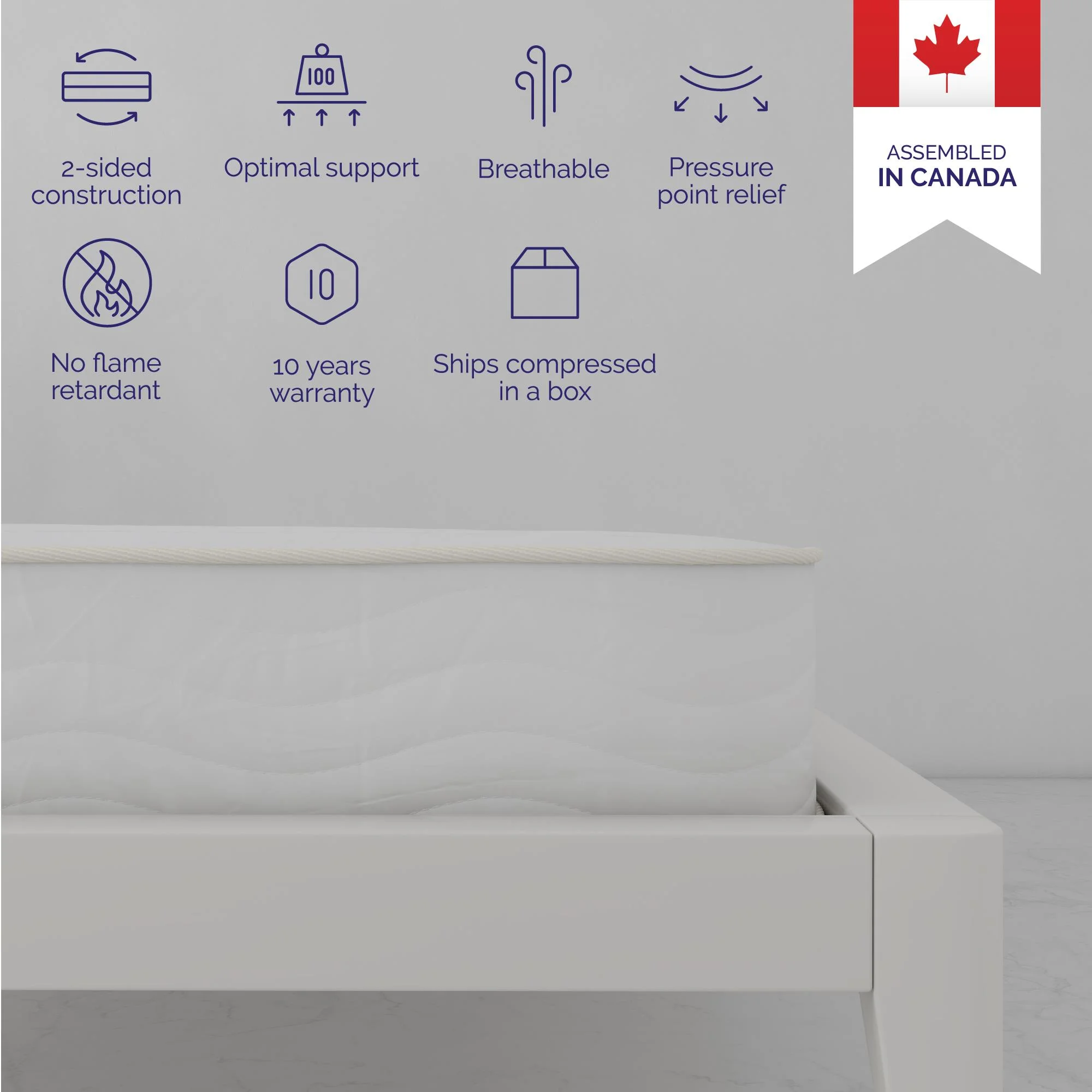 Signature Sleep Tranquil 8'' 2-Sided Pocket Spring Mattress, Full