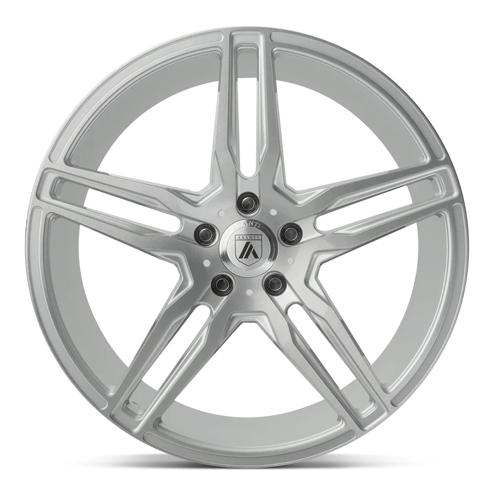 Asanti Black orion 20x10.5 5x120 38et 74.10mm brushed silver carbon fiber insert wheel