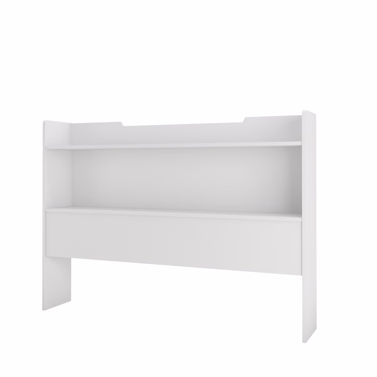 Nexera 346303 Full Size Storage Headboard, White-Finish:Matte white lacquer and white melamine