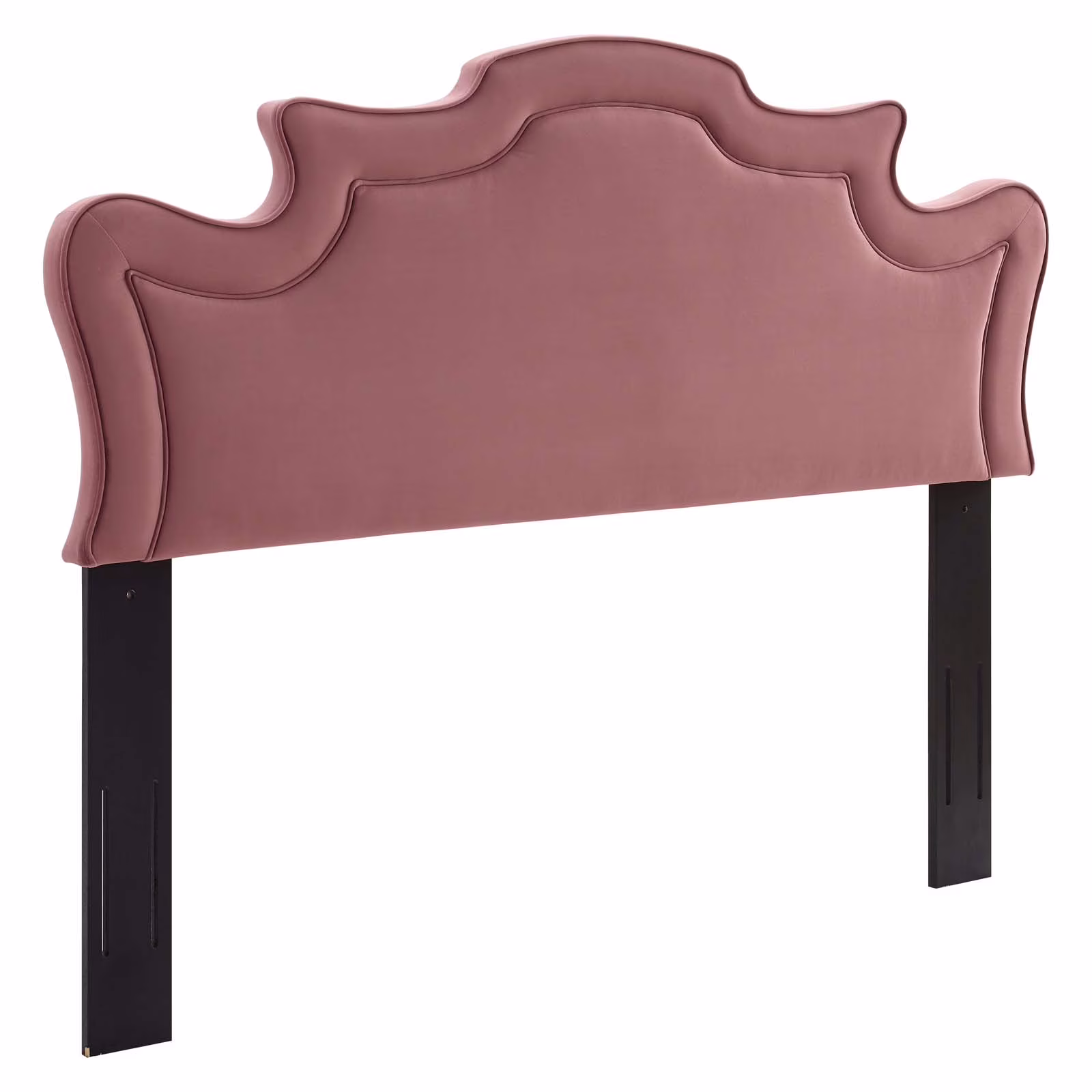 Modway Evangeline Full/Queen Performance Velvet Headboard in Rose Pink