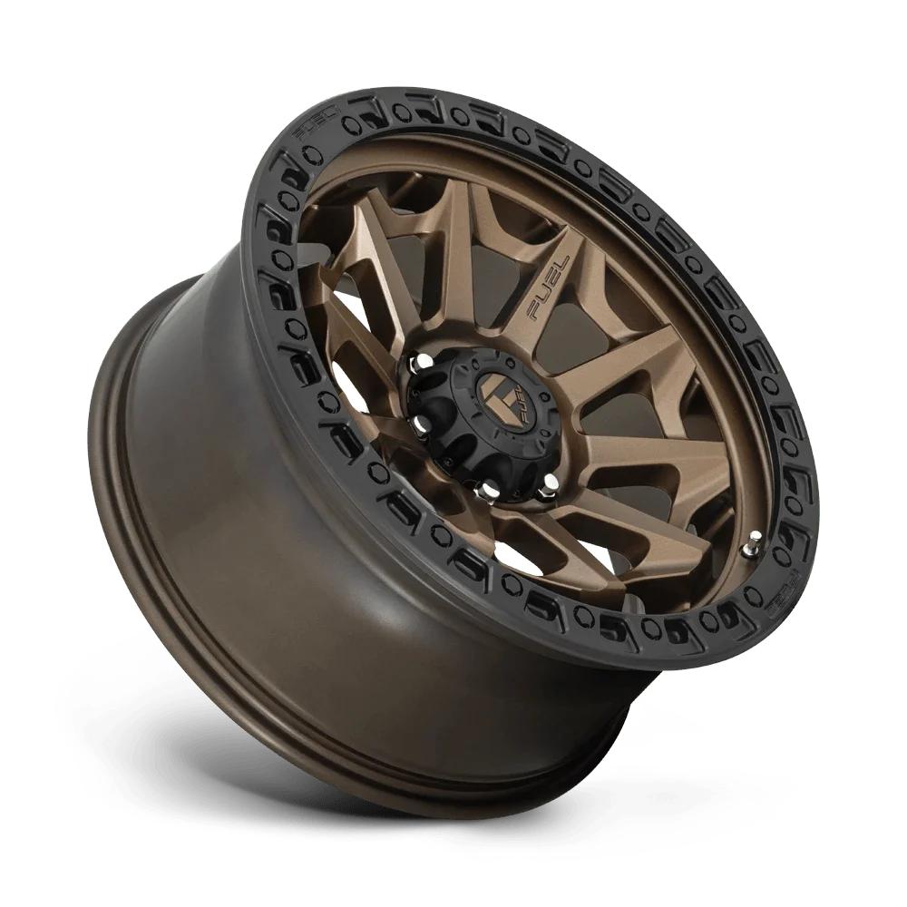Fuel 1PC Aluminum Rim D696 COVERT 20X10in Matte Bronze with Black Bead Ring Finish, D69620008947