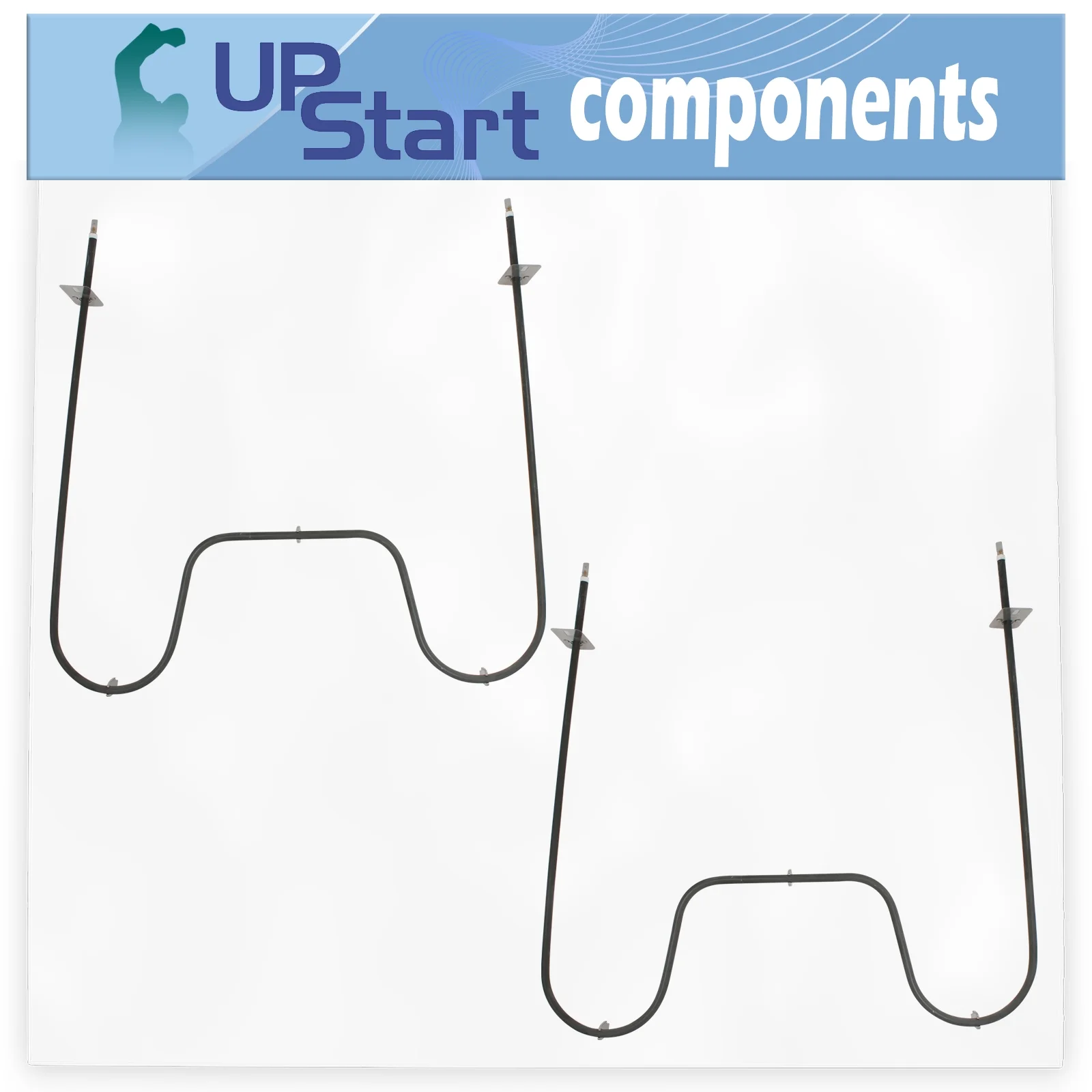 2-Pack WP74010750 Bake Element Replacement for Magic Chef CER1160AAL - Compatible with 74010750 Range Heating Element