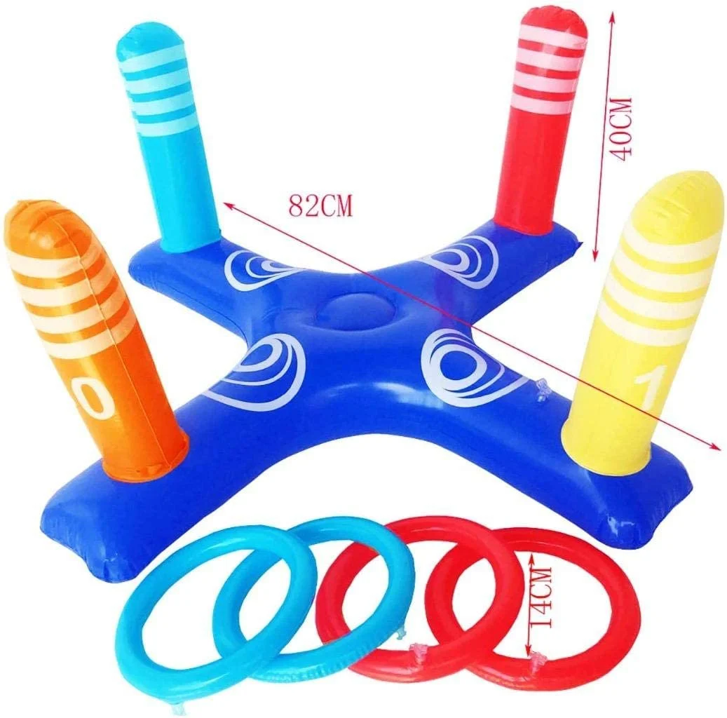 &nbsp;Pool Game Toys Floating Swimming Pool Ring with 4 Pcs Rings for Above Ground Pool, Family Swimming Pool Garden Outdoor&nbsp;
