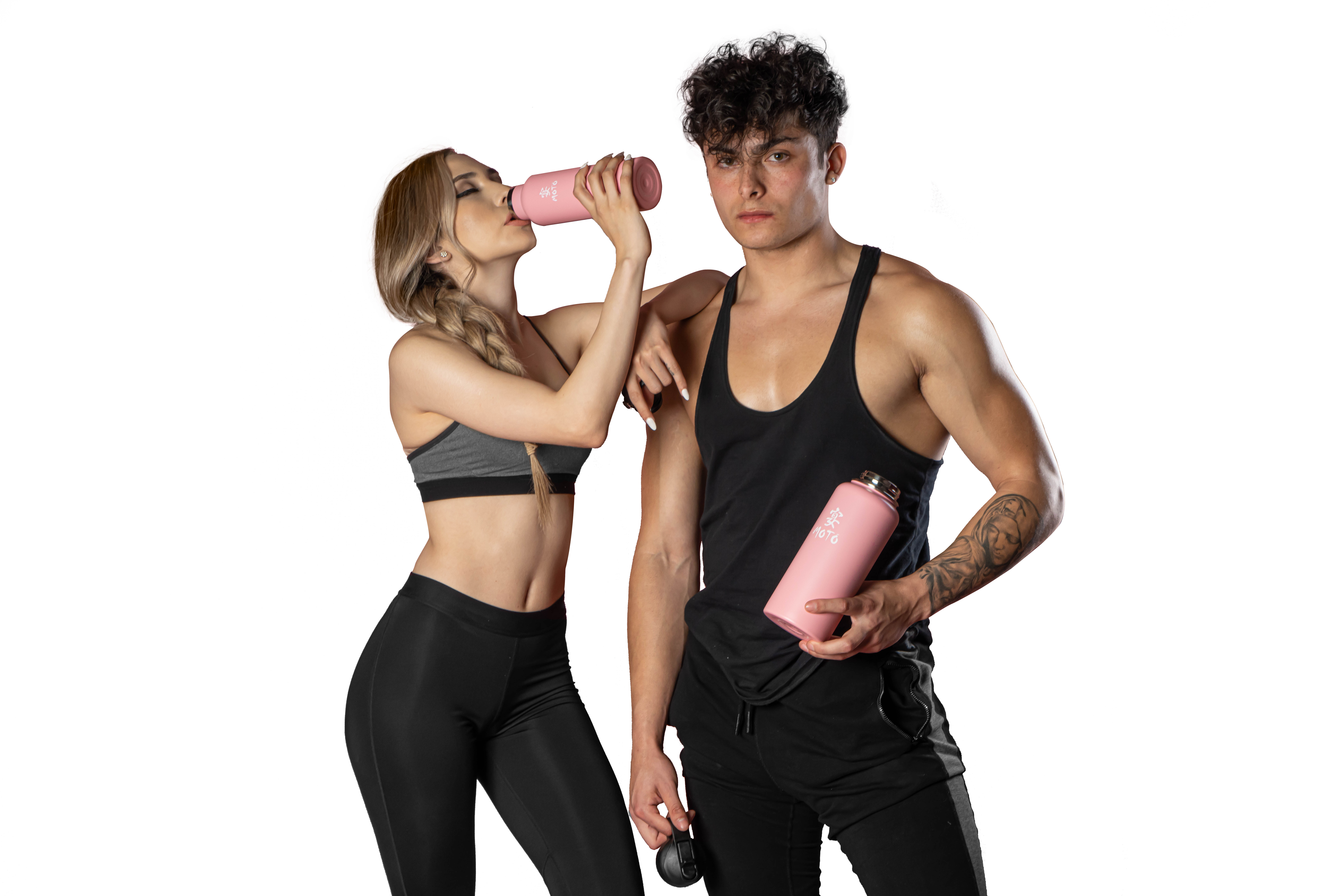 MIYAMOTO Water Bottle Stainless Steel Flask Vaccum Insulated Wide Mouth Cap 21oz Bottle