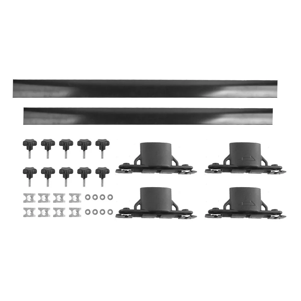 Teledu Pair Roof Rack Bars Top Rail Cargo Carrier For 08-13 Highlander Sport Utility