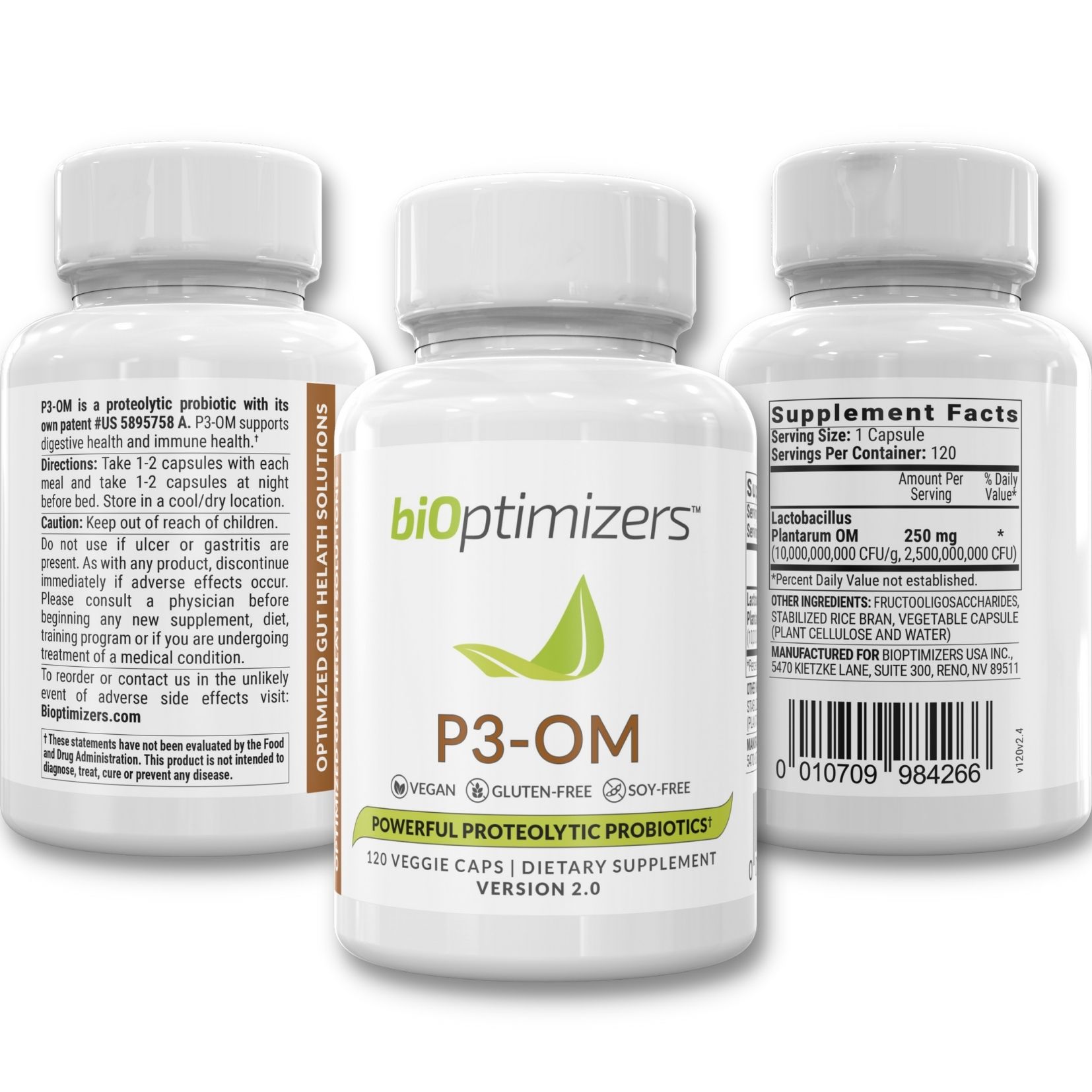 MassZymes & P3-OM by BiOptimizers (370 Capsules)