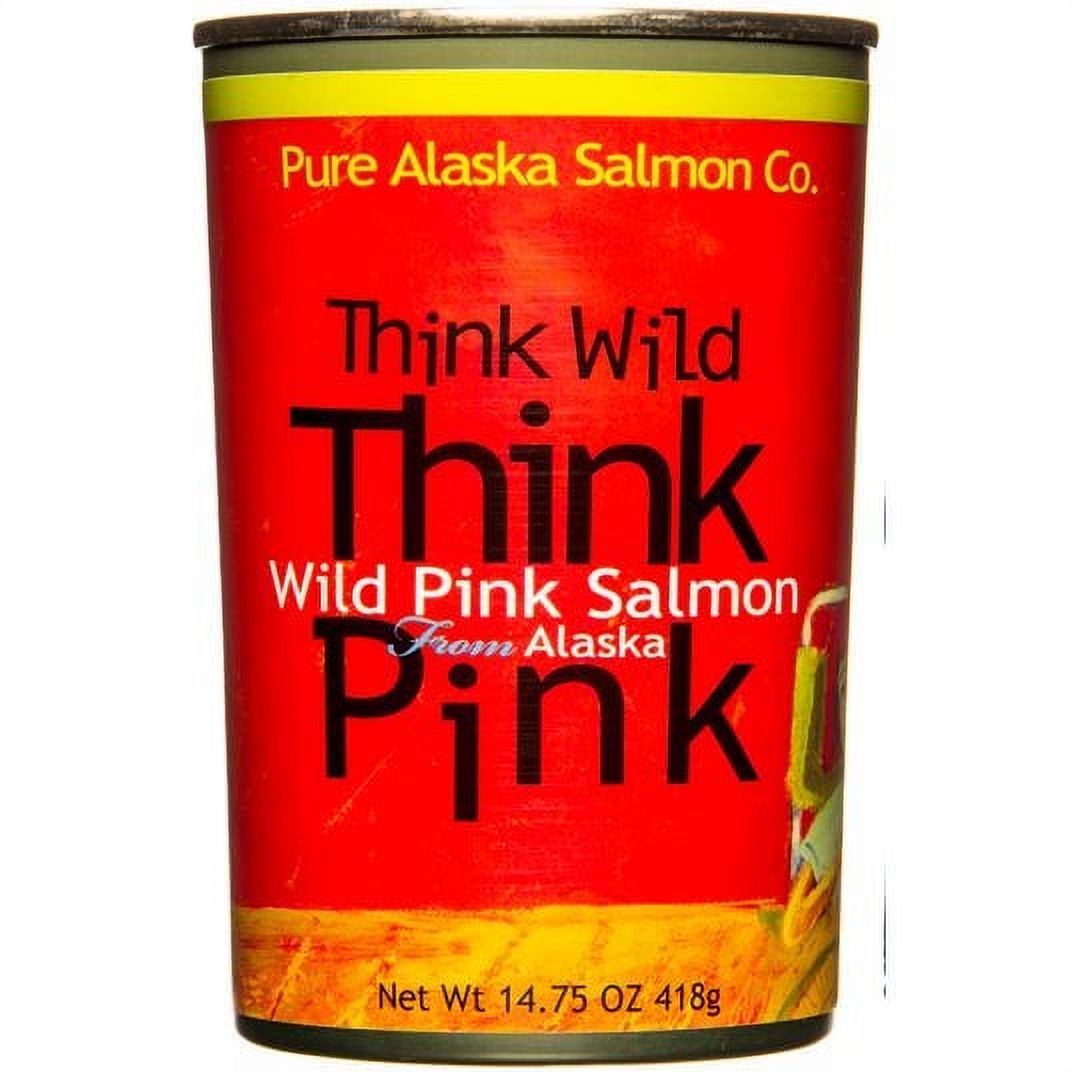 Pure Alaska Think Pink, Wild Pink Salmon, Big Can-14.75 oz