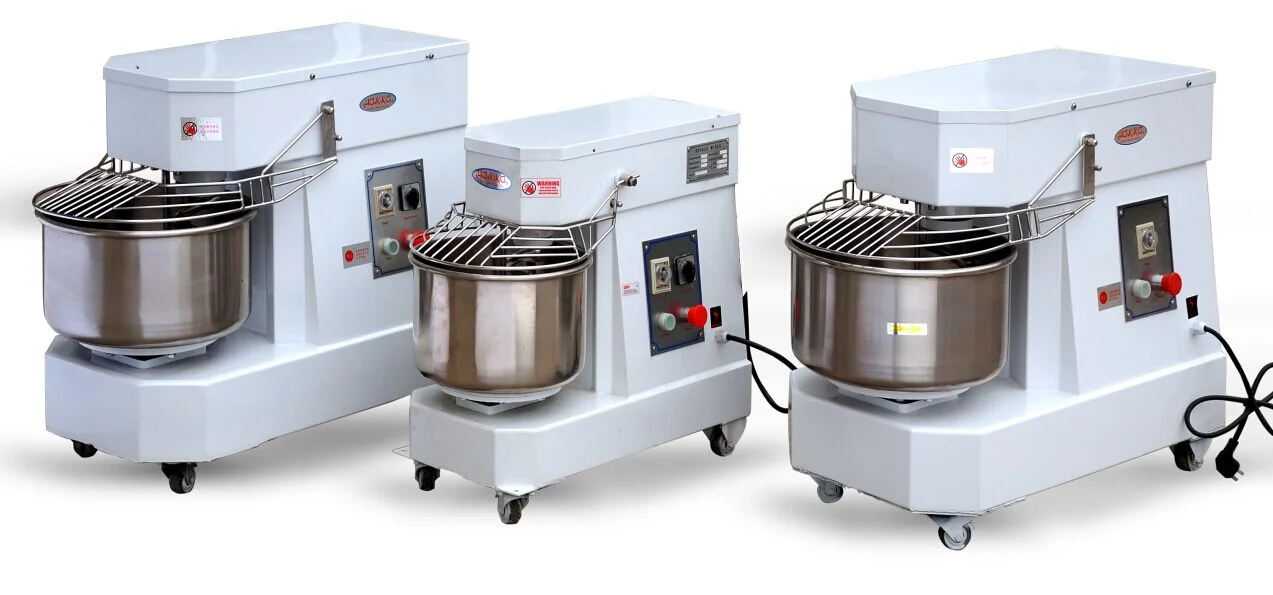 Hakka Commercial Dough Mixers 30 Quart Stainless Steel 2 Speed Rising Spiral Mixers-HTD30B(220V/60Hz,3 Phase)
