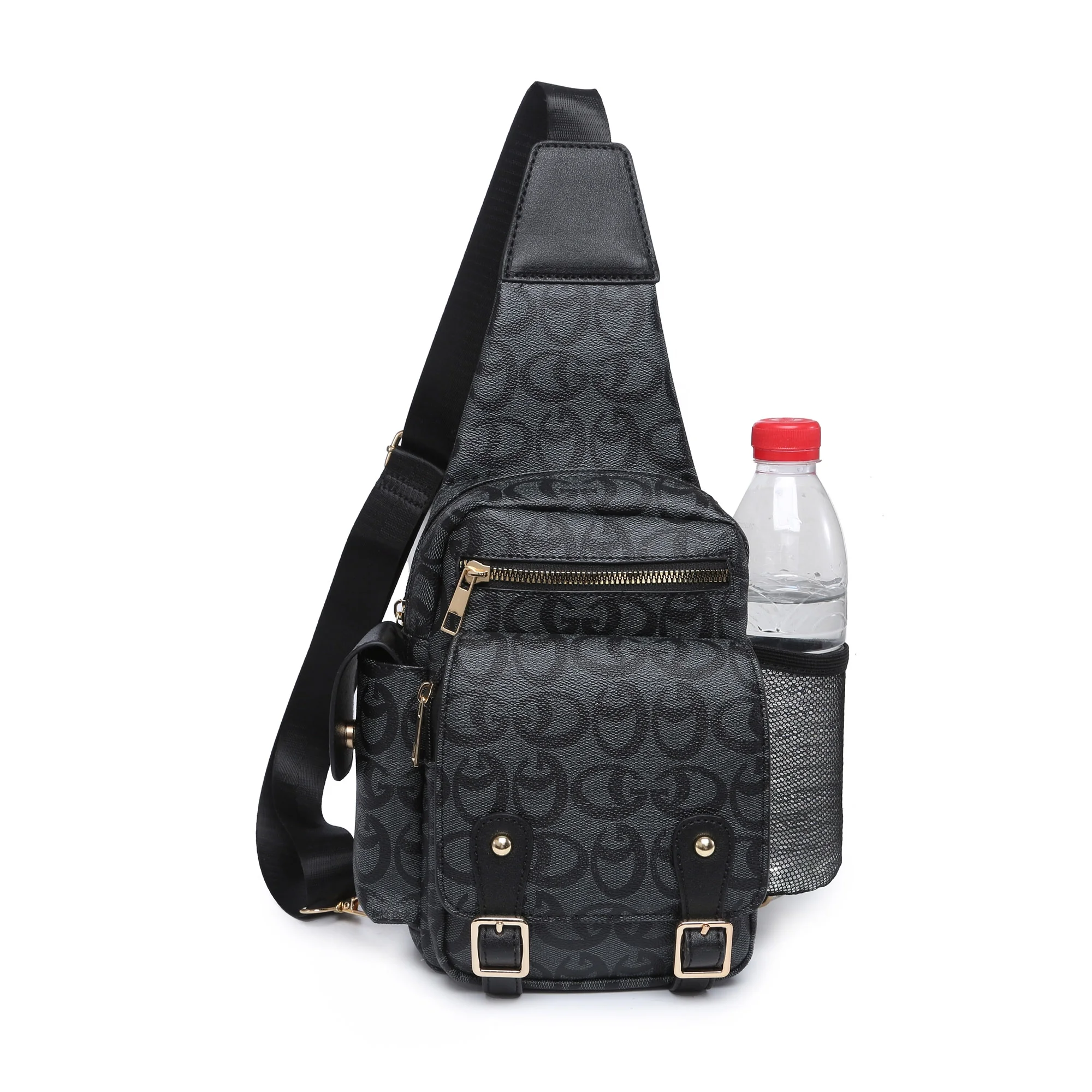 XB Leather Sling Backpack Bags Chest Shoulder Crossbody Messenger Multipurpose Hiking Backpack Daypack