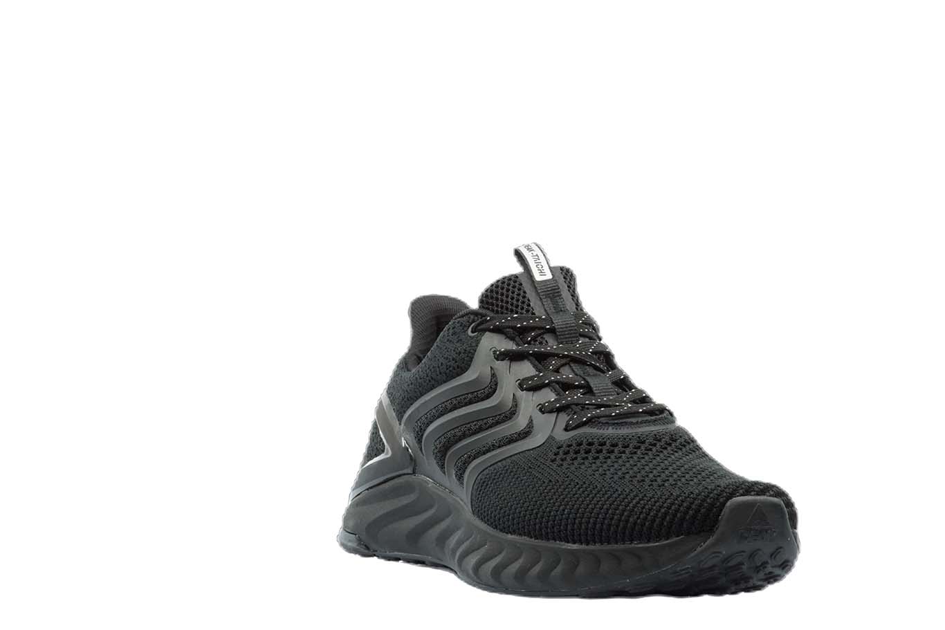 [E92557] Mens Peak Taichi Natural Black Running Shoes - 6