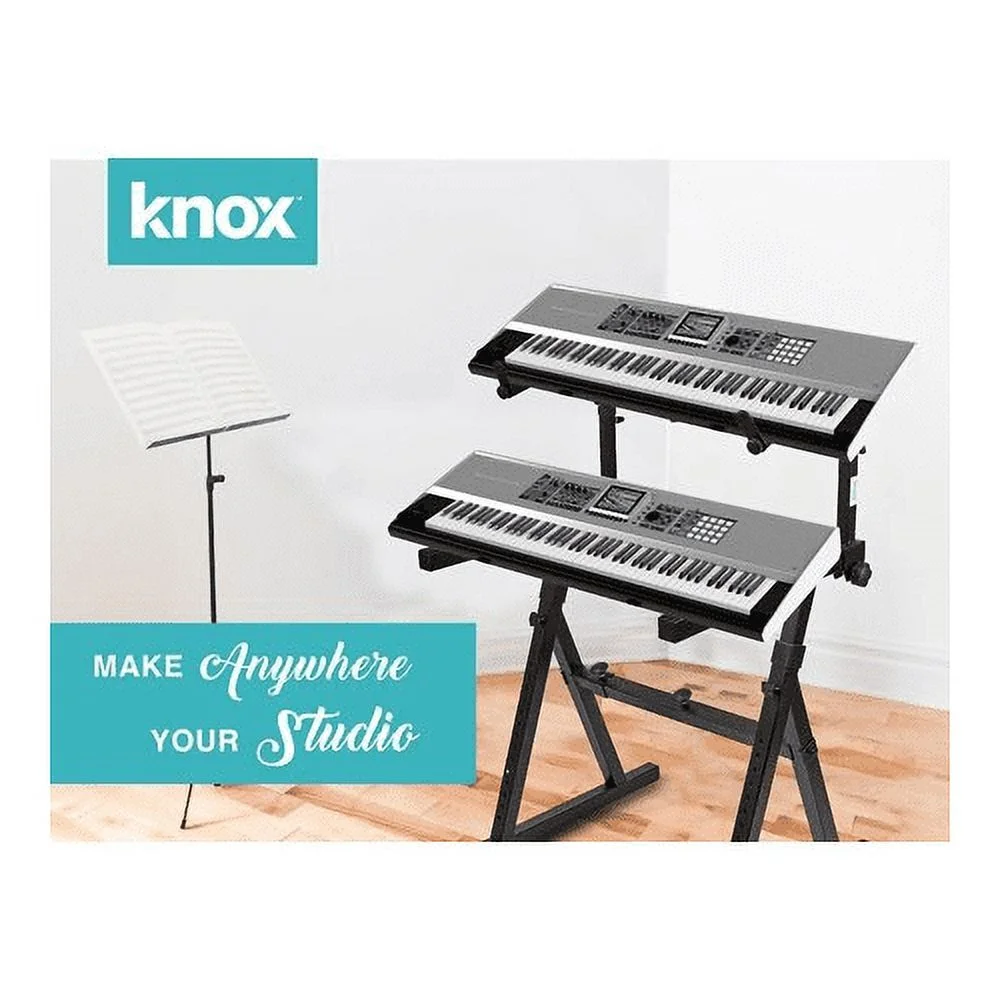 Knox Gear Z-Style Two Tier Electronic Keyboard Piano Stand (Version 2)