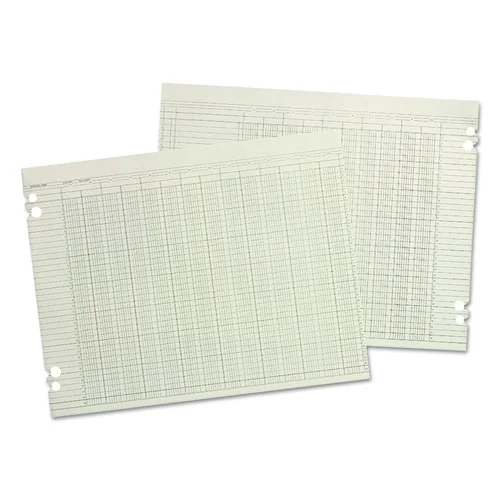 Accounting Sheets, 20 Columns, 9.25 X 11.88, Green, Loose Sheet, 100/pack | Bundle of 5 Packs