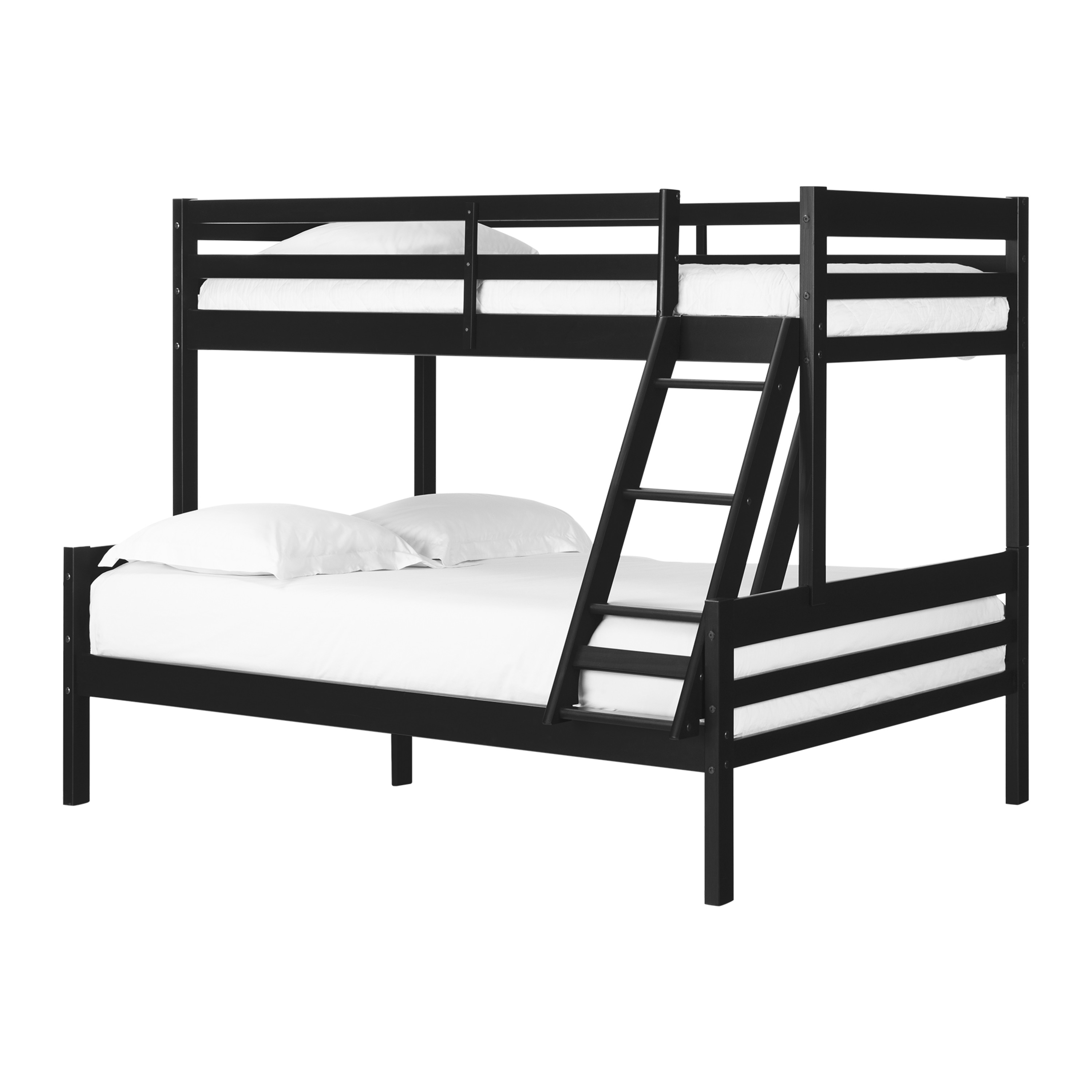 South Shore Fakto Solid Wood Bunk Beds Matte Black