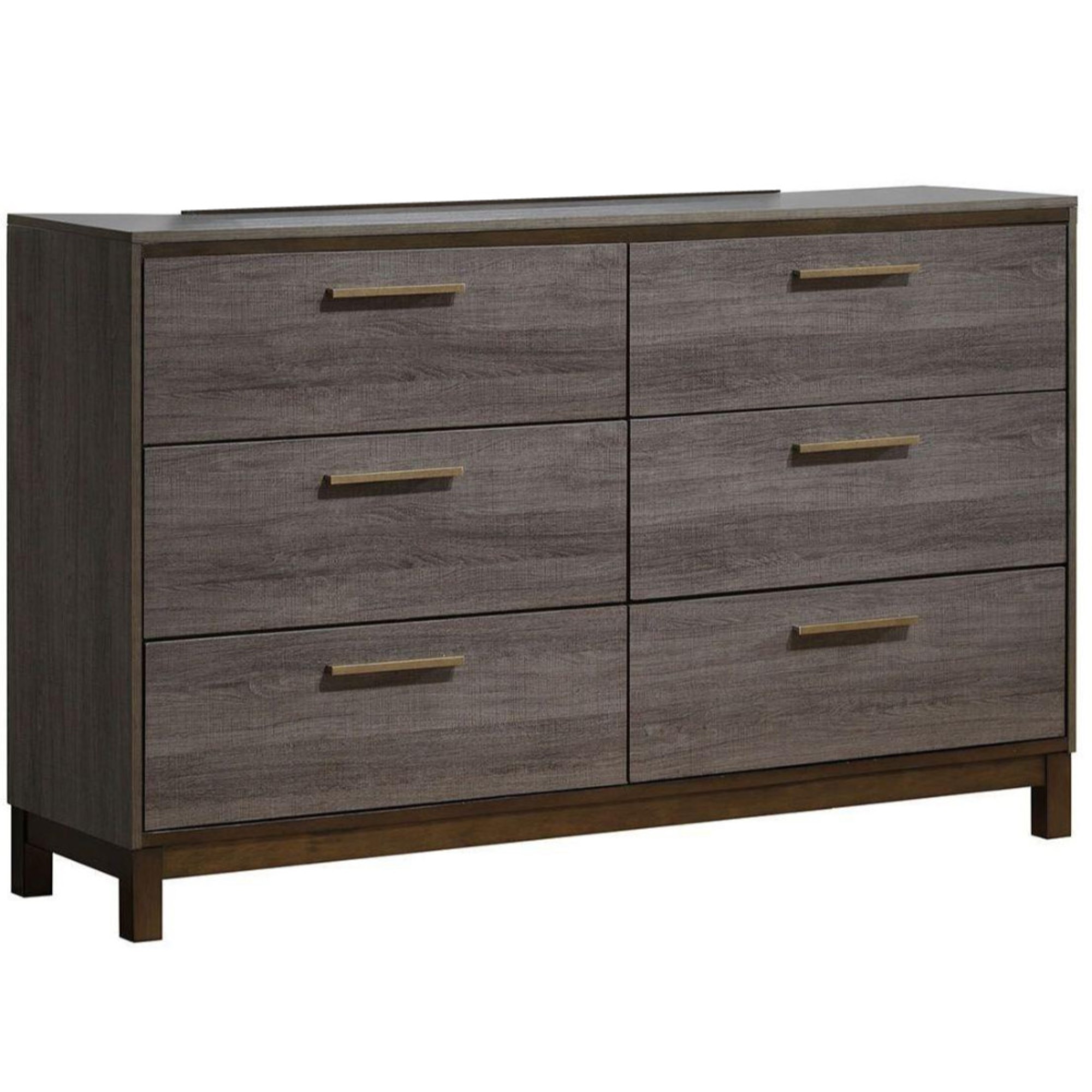 Opulent Glided Wooden Dresser, Antique Gray