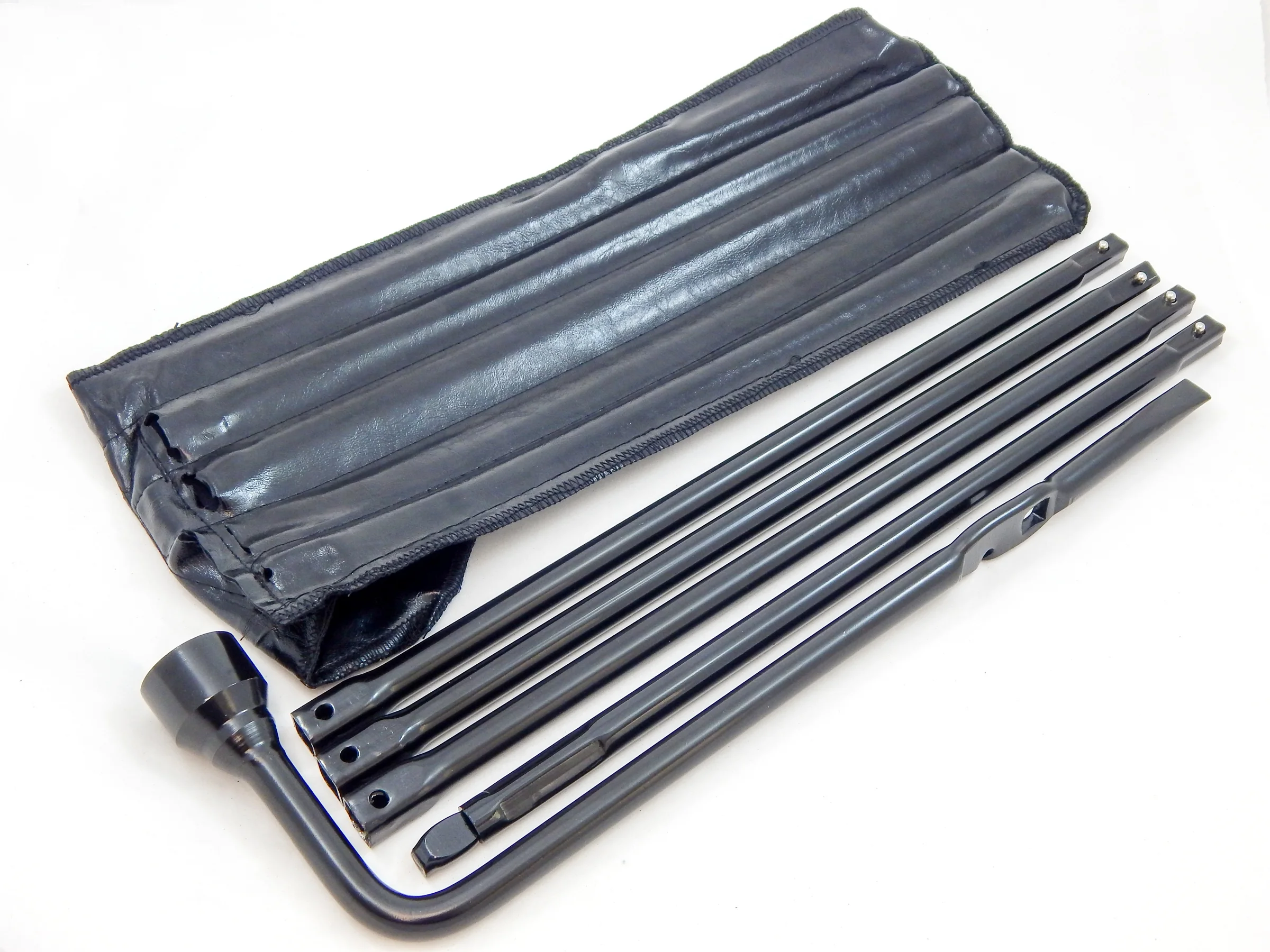 Red Hound Auto 1999-2019 Compatible with Chevy GMC Silverado Sierra Tahoe Escalade Suburban Avalanche Yukon Spare Tire Iron Tool Lug Nut Jack Kit 5 Piece Wheel Wrench Set Bag 22969377