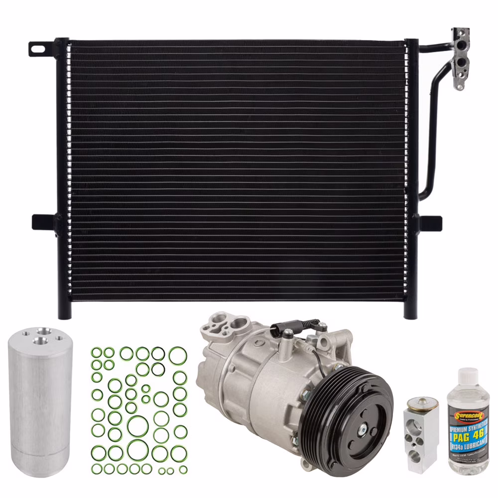 For BMW Z4 3.0L 2006 2007 2008 A/C Kit w/ AC Compressor Condenser & Drier - Buyautoparts
