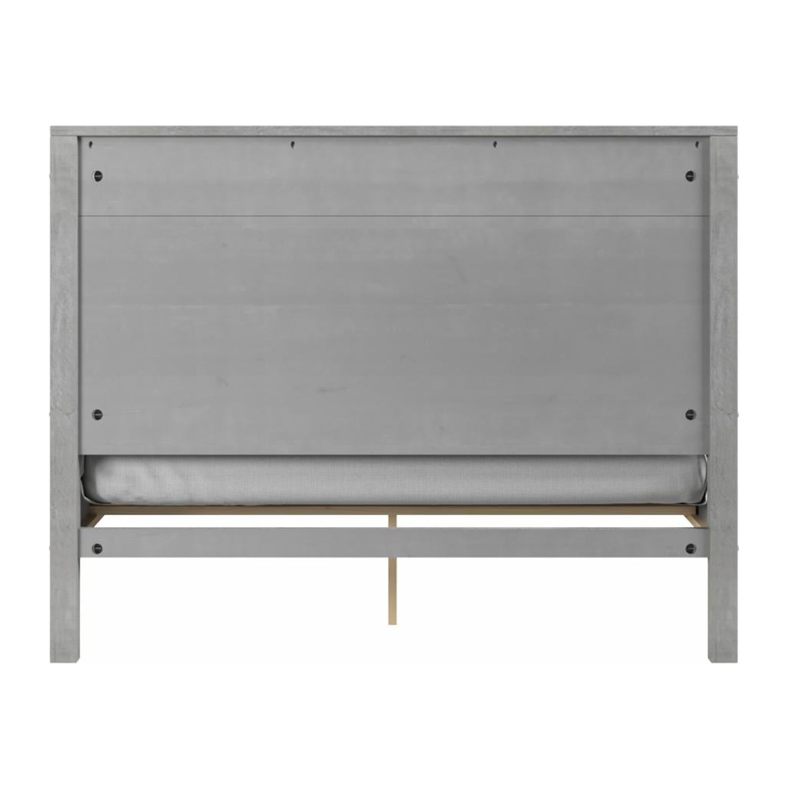 Hampton Solid Wood Bed Queen Size - Coastal White Finish