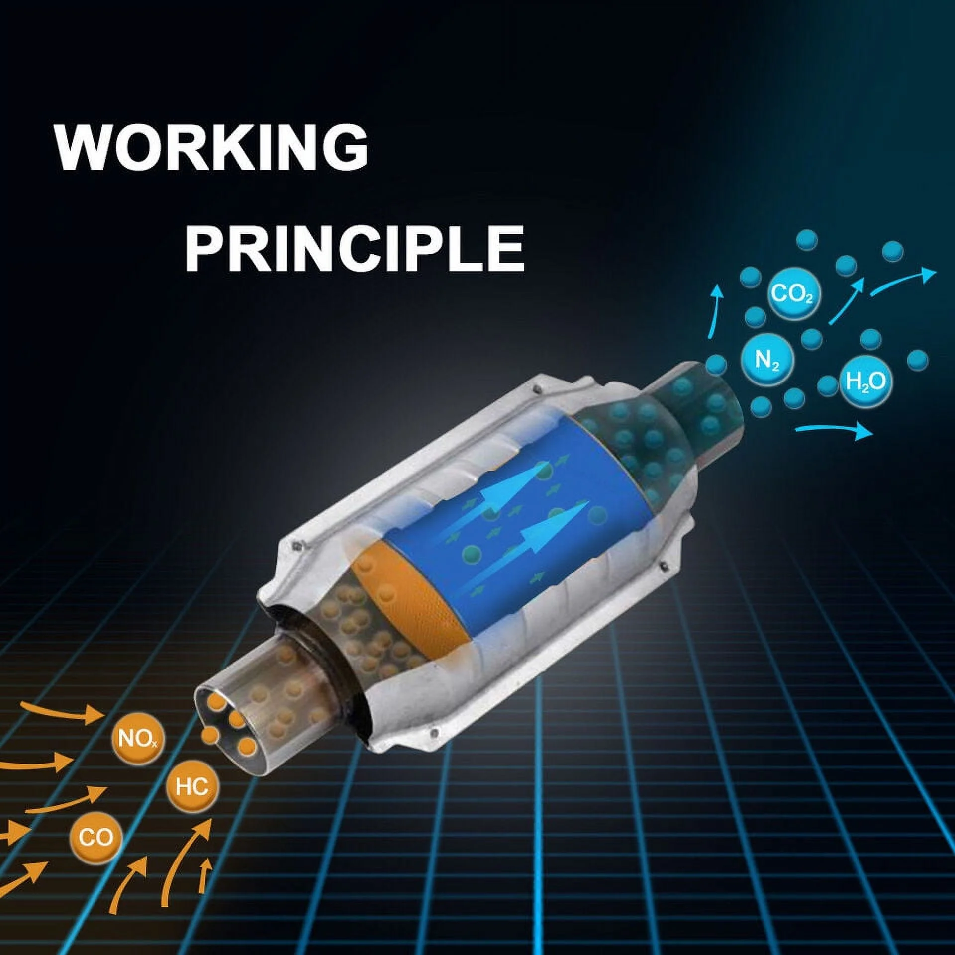 BoardRoad EPA Catalytic Converter Fit INFINITI G35 3.5L 2003-2007 Direct fit 2 PIECES