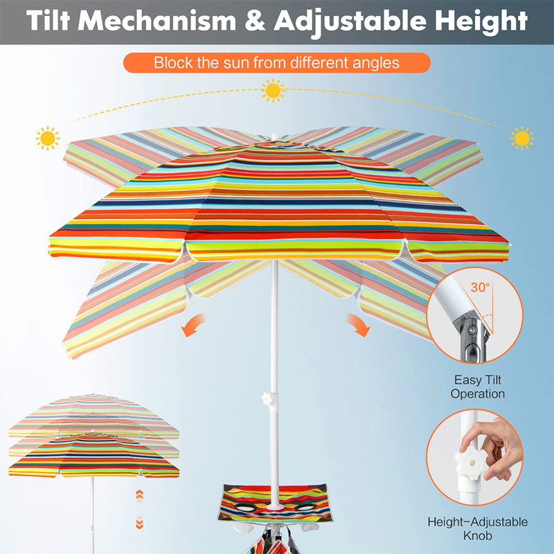Beach Umbrella with Sun Protection - Shade and Style