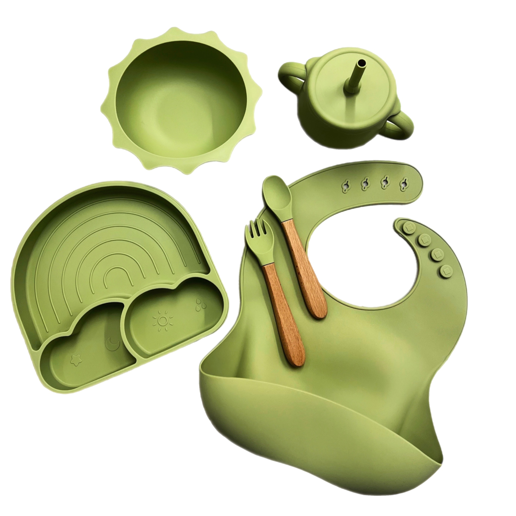 Silicone Baby Feeding Set 6 Piece