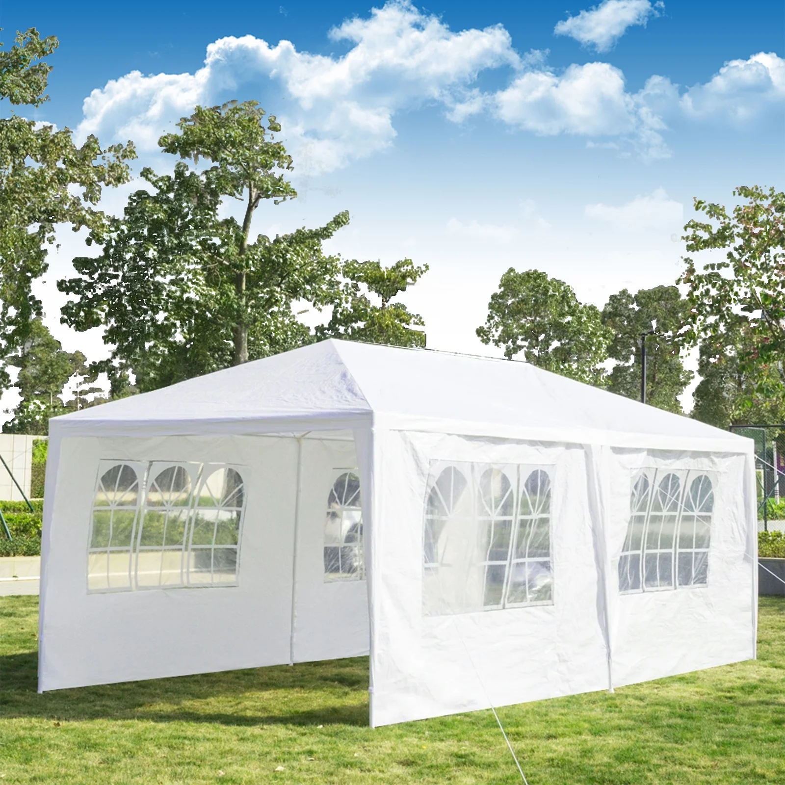 SUGIFT Outdoor Party Tent 10x20 with 4 Removable Sidewalls