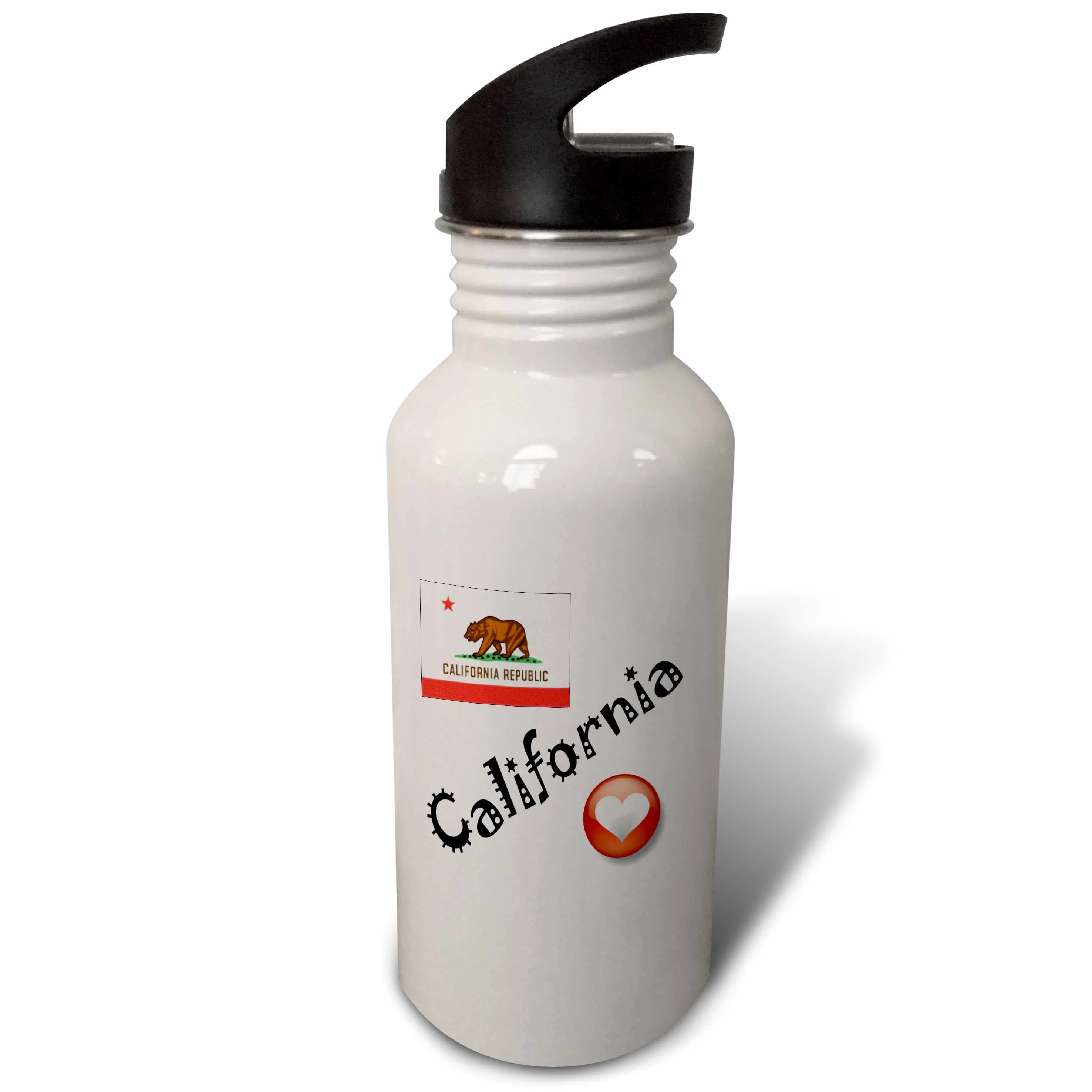 I Love California 21 oz Sports Water Bottle wb-7173-1