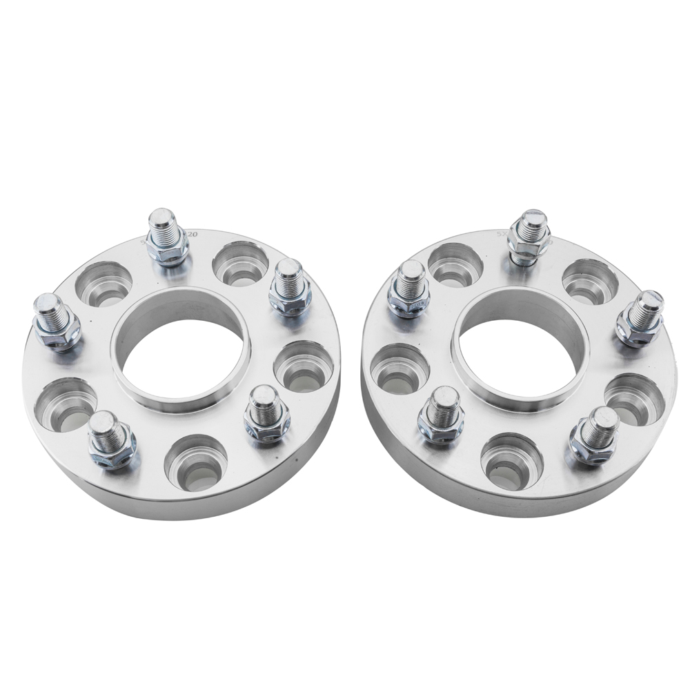 BMTBUY 2pieces Professional Hub Centric Wheel Adapters for Buick Cadillac Chevrolet Silver
