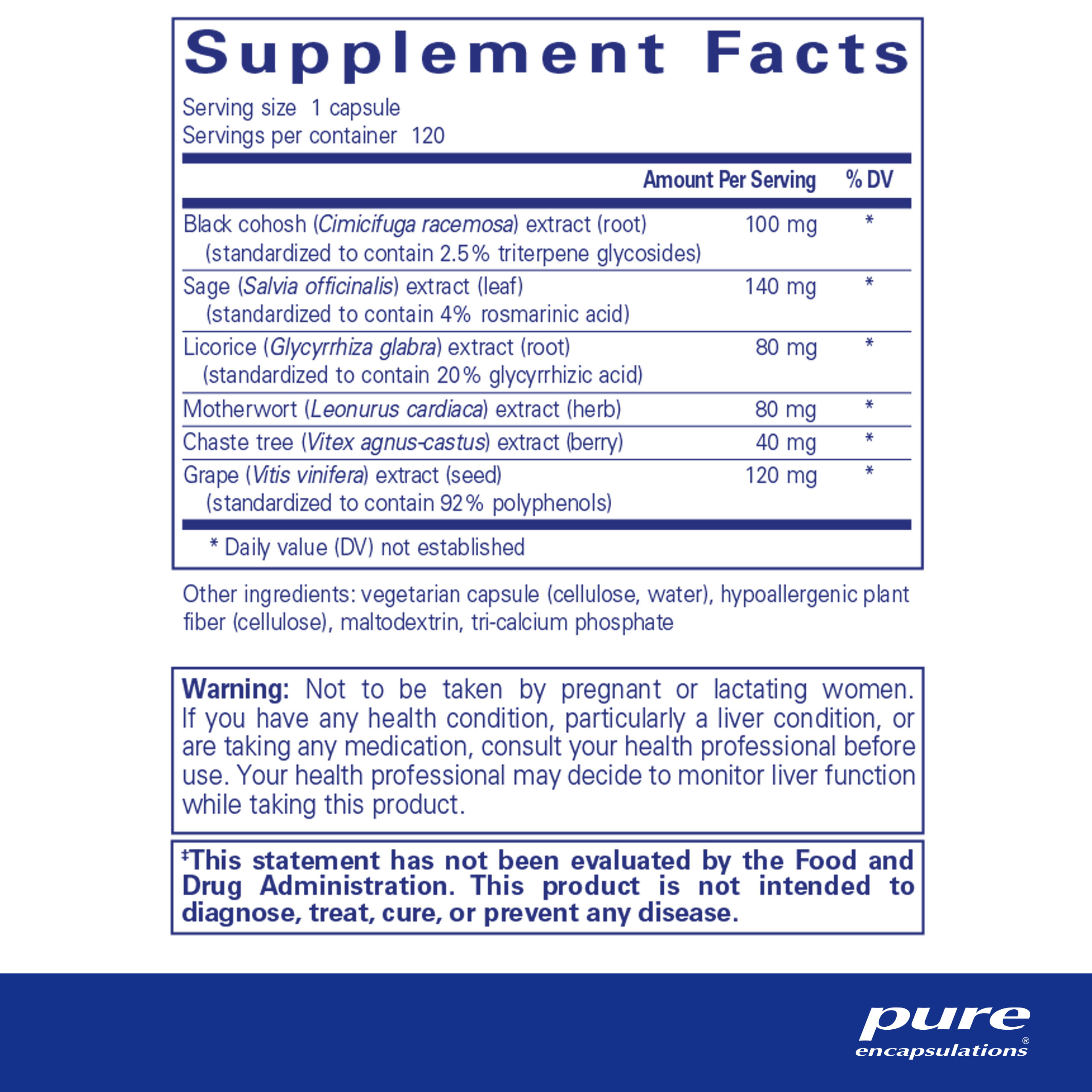 Pure Encapsulations PhytoBalance II | Supports Healthy Estrogen and Progesterone Activity & Reduces Hot Flashes | 120 Capsules