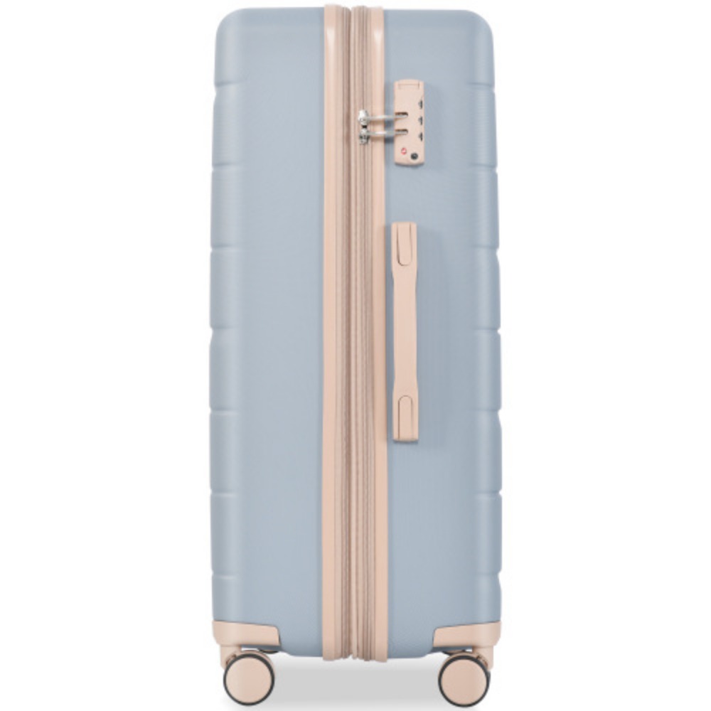 Luggage Sets 3 Piece Suitcase Set 20/24/28,Carry on Luggage Airline Approved,Hard Case with Spinner Wheels,Light Blue Blue + ABS