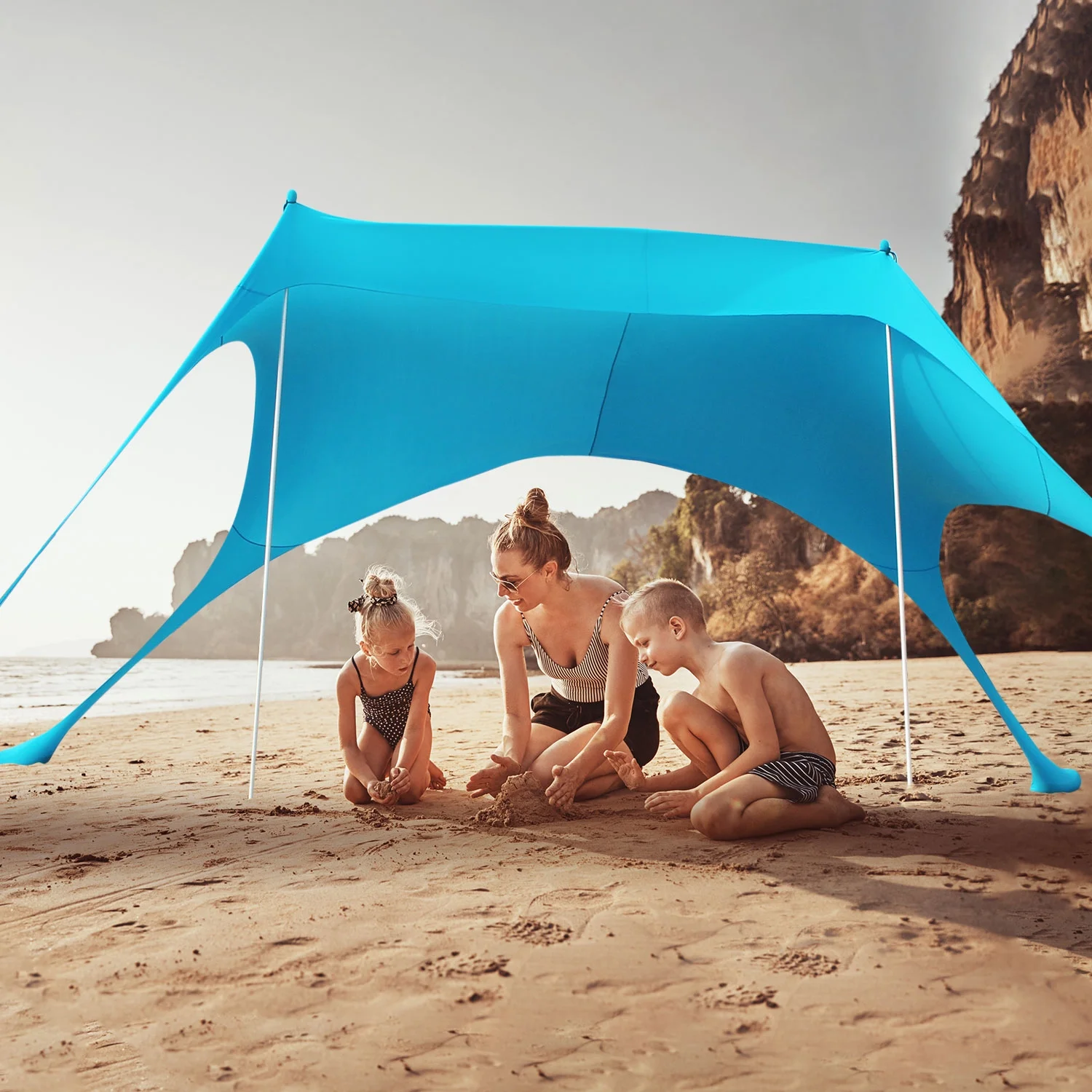 Pop Up Beach Tent | Large, 20ft Diameter - Gorilla Gadgets