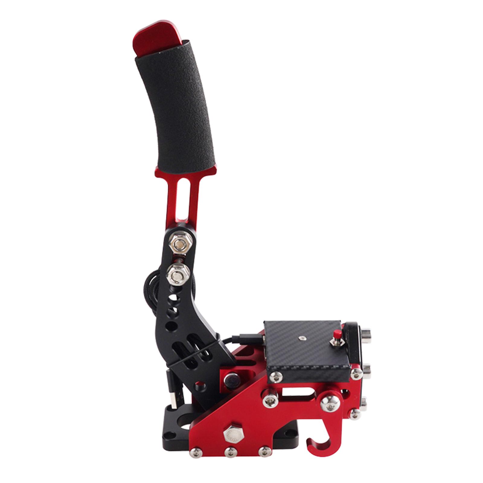 USB Handbrake, Simulate Linear Handbrake Easy to Use Accessories  PS5 PC Support Brake Analog Performance Handbrake , Red