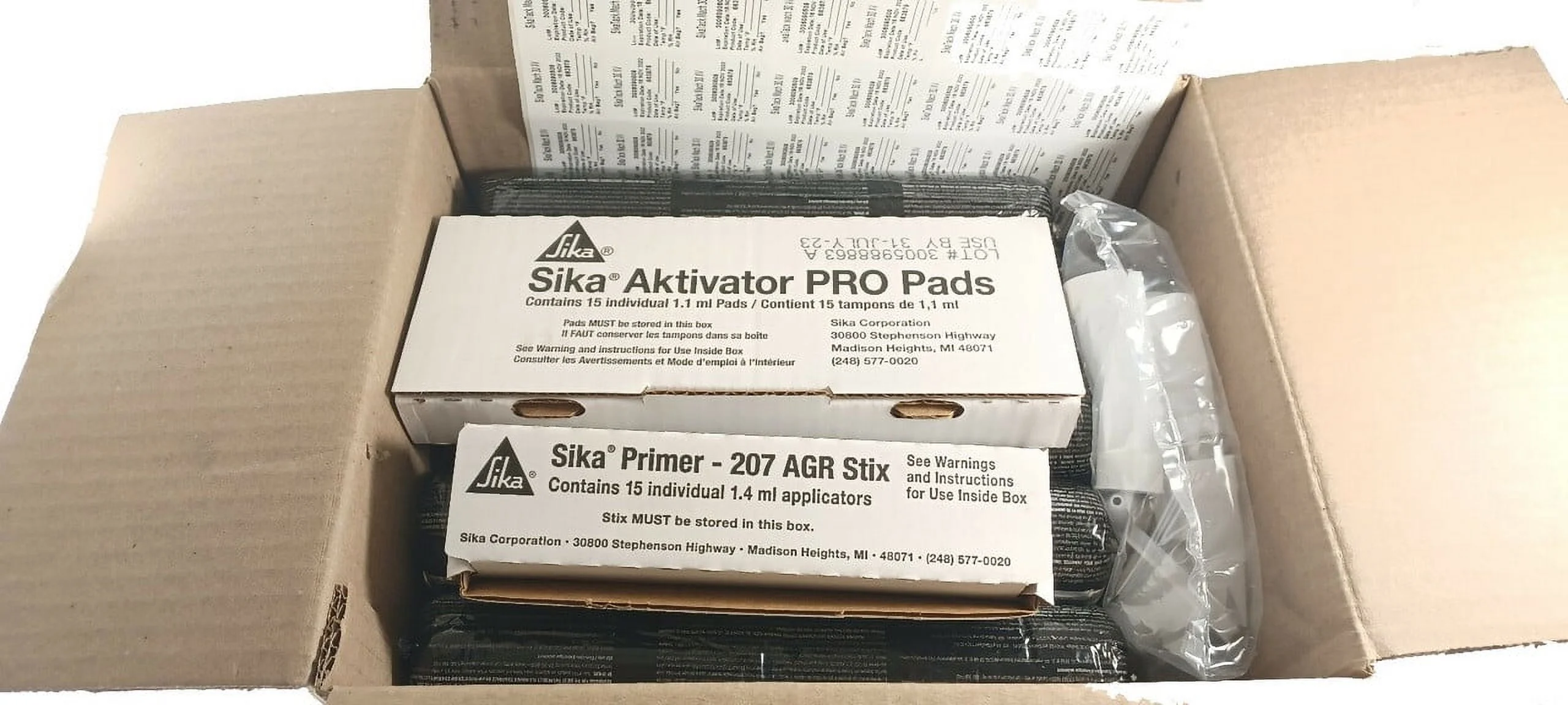 SikaTack Mach 60, 465ml Sausage Auto Glass Urethane, Adhesive Sealant Kit - Urethane & Primer