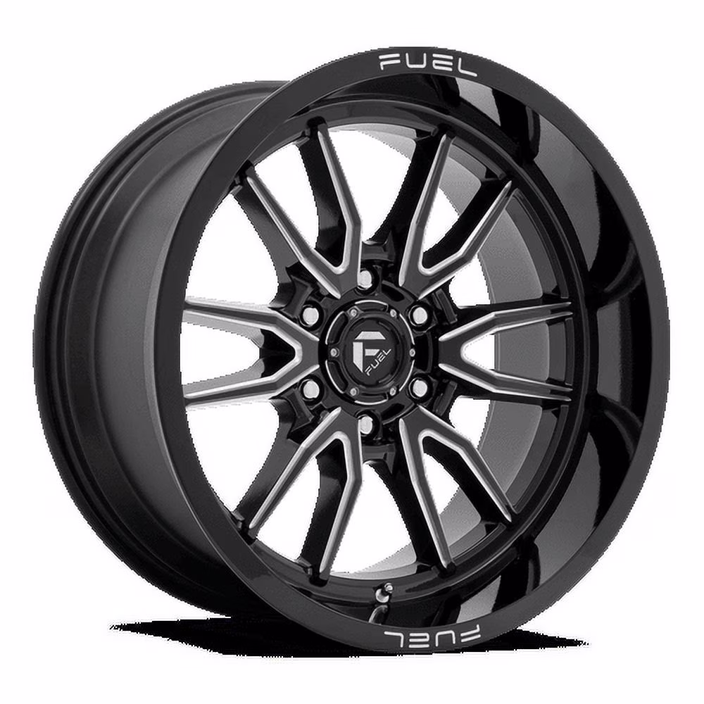 Fuel 1PC Aluminum Rim D761 CLASH 20X10in Gloss Black Milled Finish, D76120008447