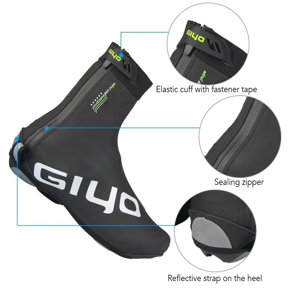 GIYO Shoe covers,Reusable Thermal Mtb Pu Covers With Men Women Reusable Women Reusable Thermal With Men Women Buzhi Mtb Covers Waterproof Thermal Mtb Bike