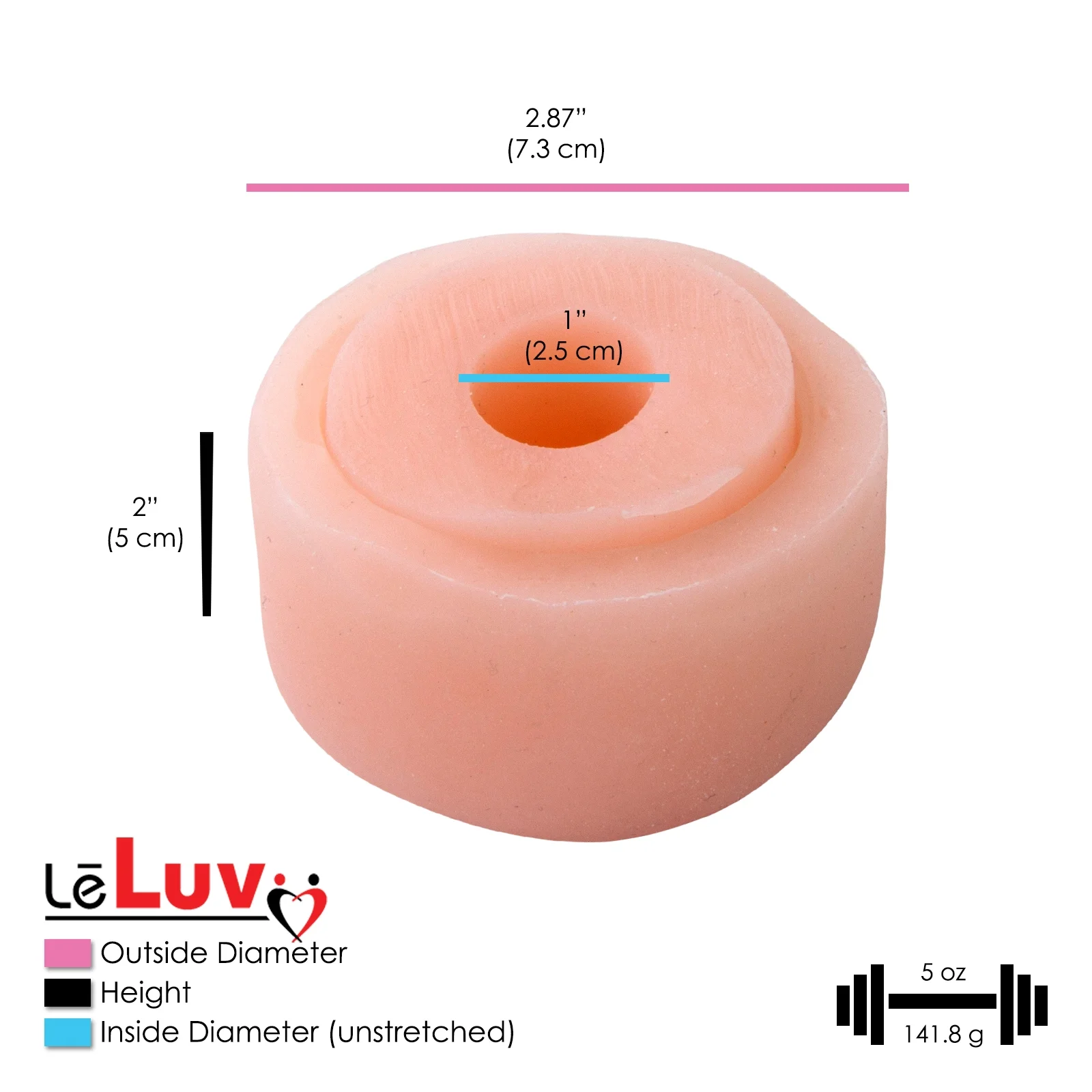 LeLuv® Maxi Penis Pump w/ Blue Handle, Clear Hose | TPR Sleeve, Donut | 9