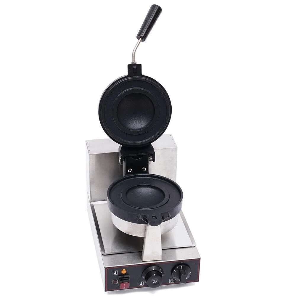 ZhdnBhnos 110V 1000W Electric Burger Maker Machine Baker Panini Hamburger Press Baking Machine Non-stick Waffle Maker Stainless Steel